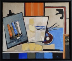 In the studio, Composition, Abstract, Geometric, Contemporary, Cubism, French