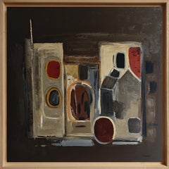 Inner Structures- Large Abstract Painting – Oil on Canvas –Contemporary French