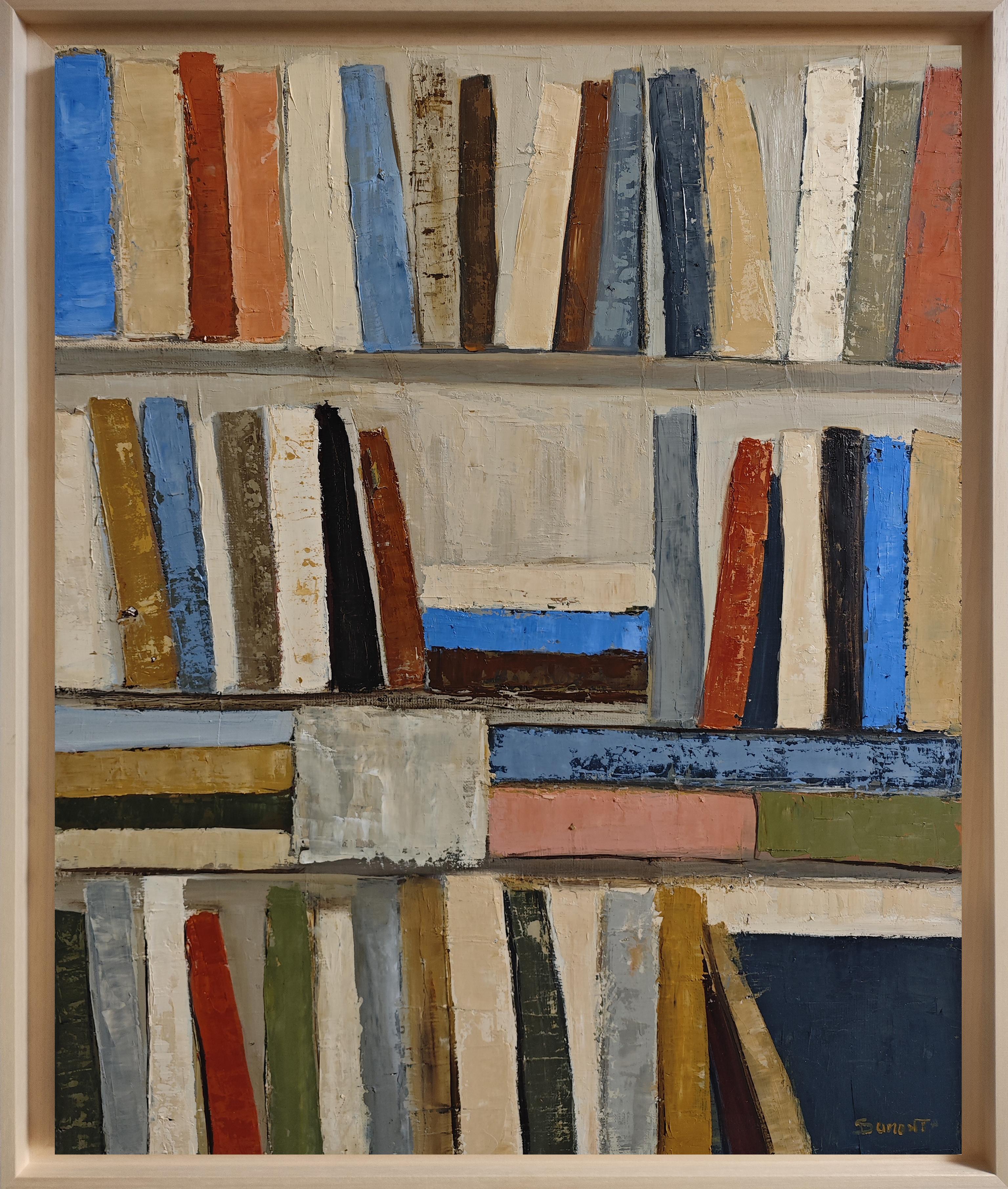 SOPHIE DUMONT Interior Painting - Inspiration – Contemporary Abstract Library, Geometric Painting, Architectural