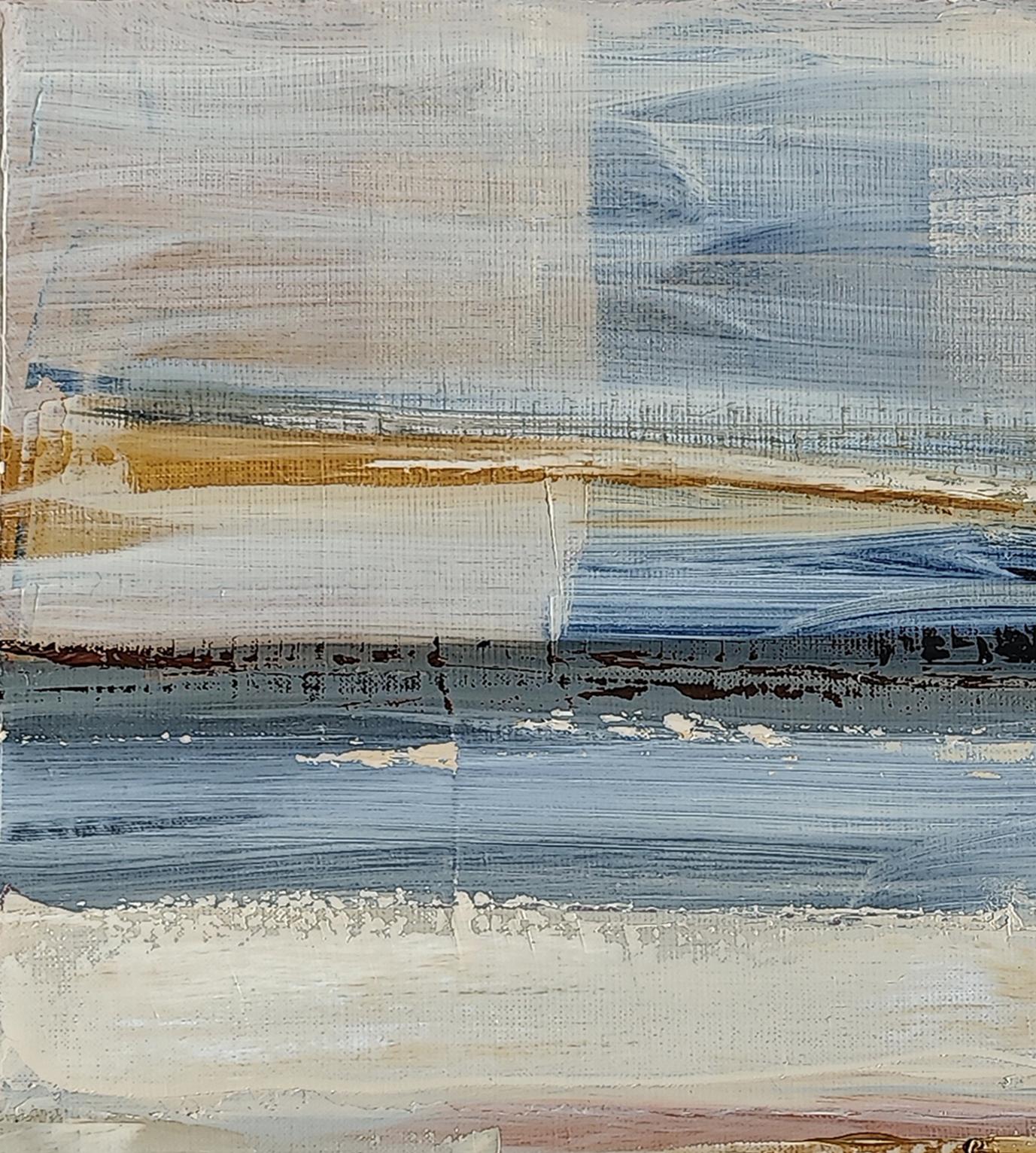 Instant suspendu Paesaggio astratto, mare, spiaggia, contemporaneo moderno francese in vendita 4