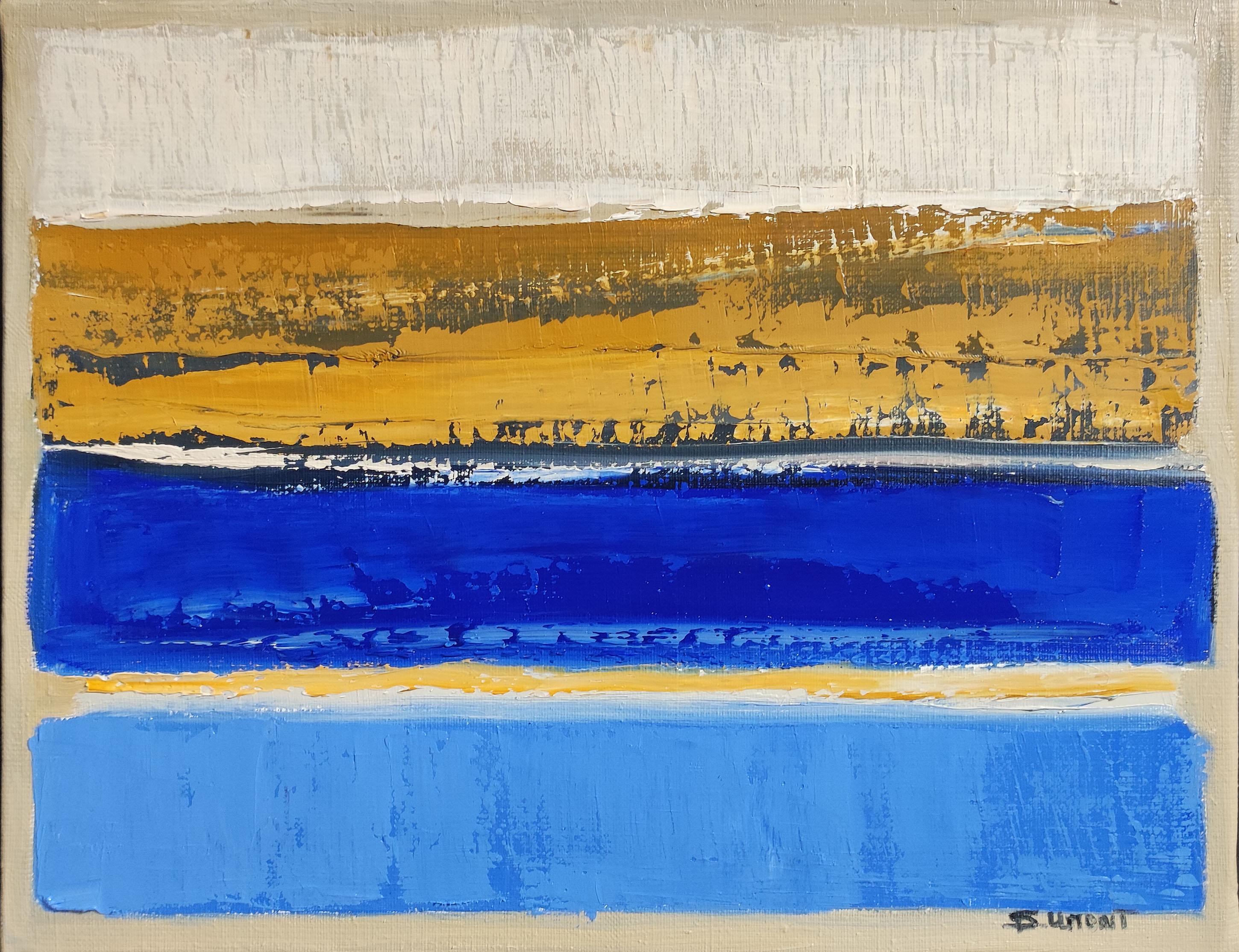 Intemporel, Landleben, Contemporary, Modern French (Abstrakter Expressionismus), Painting, von SOPHIE DUMONT