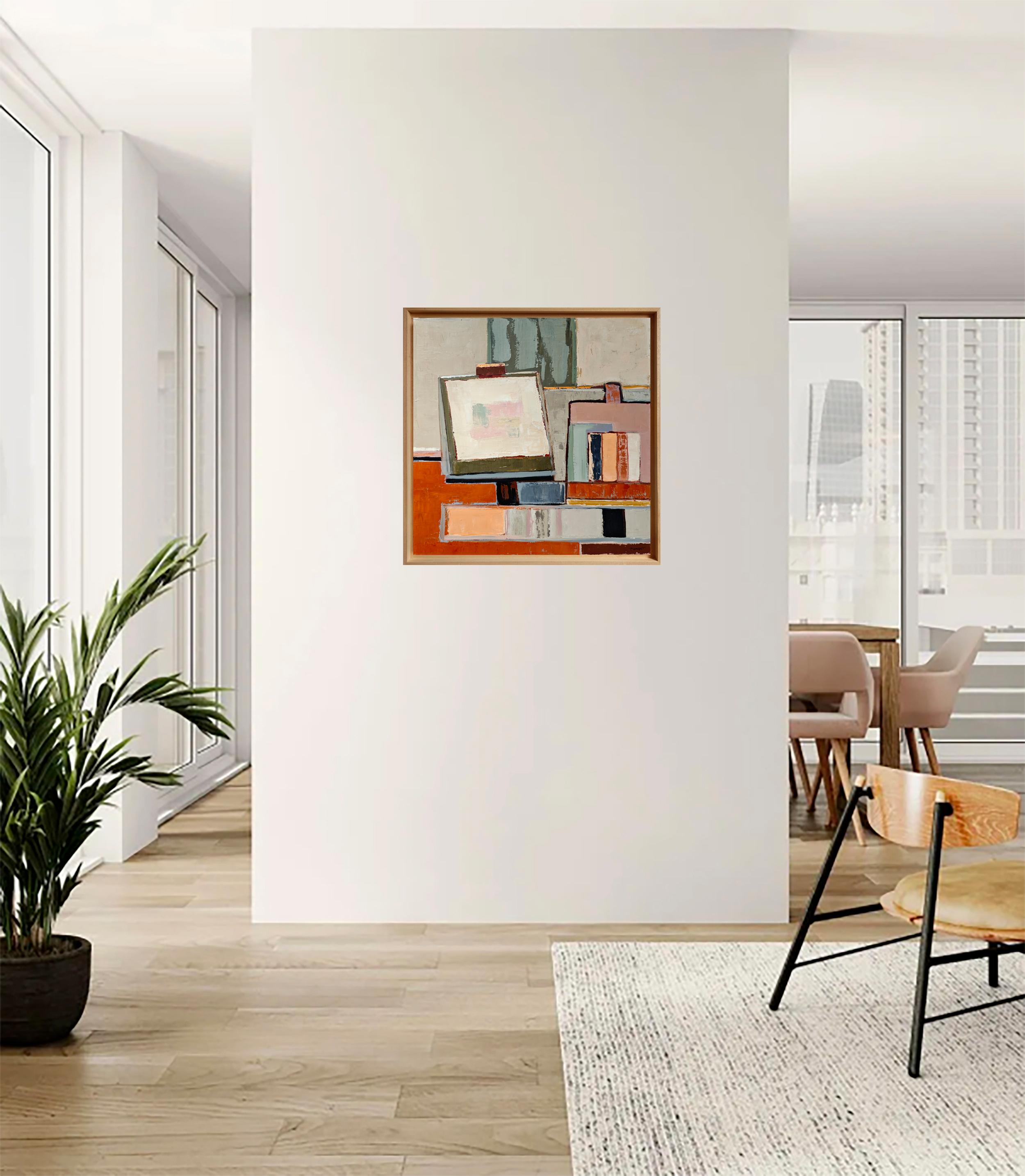 Interior Architecture - Modern Abstract Landscape paint – Original Oil on Canvas For Sale 5