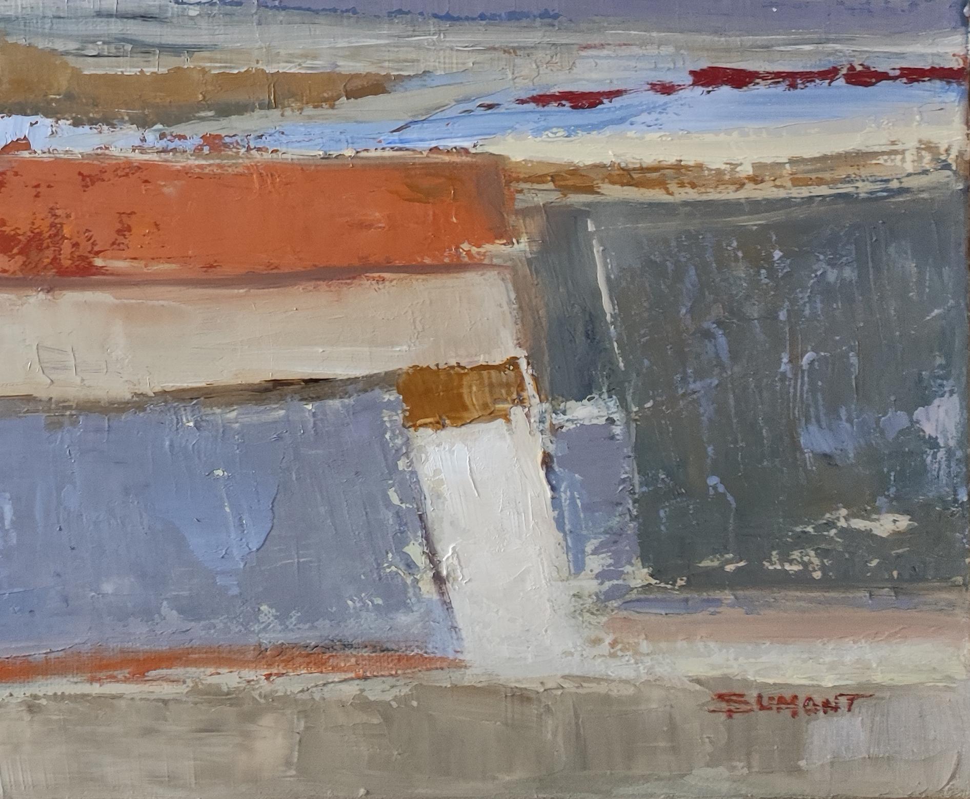 Lacis, Abstrakte Landschaft, Öl auf Leinwand, Zeitgenössische Kunst, Felder,  Französische Kunst im Angebot 6