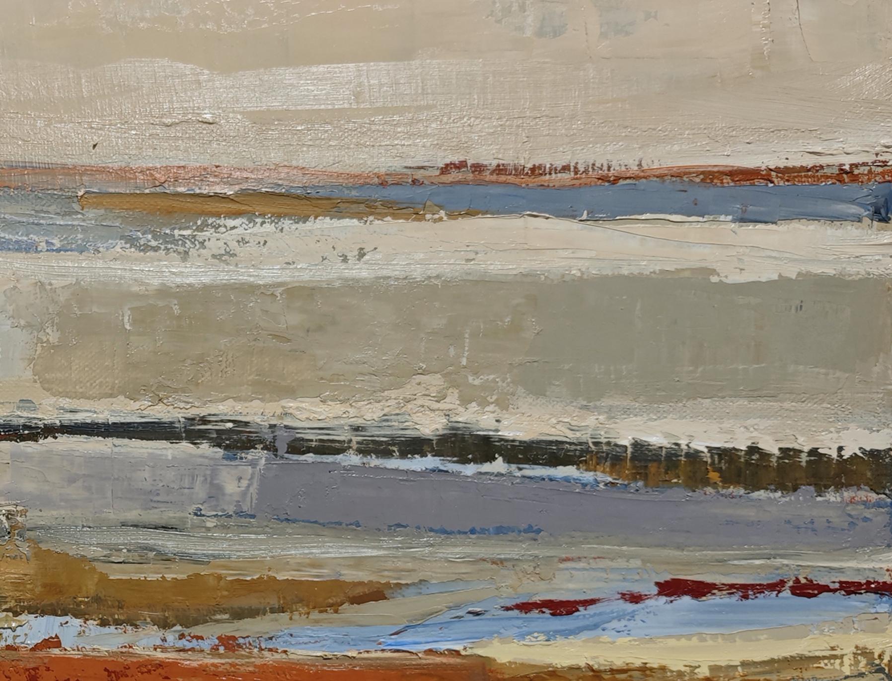 Lacis, Abstrakte Landschaft, Öl auf Leinwand, Zeitgenössische Kunst, Felder,  Französische Kunst im Angebot 3