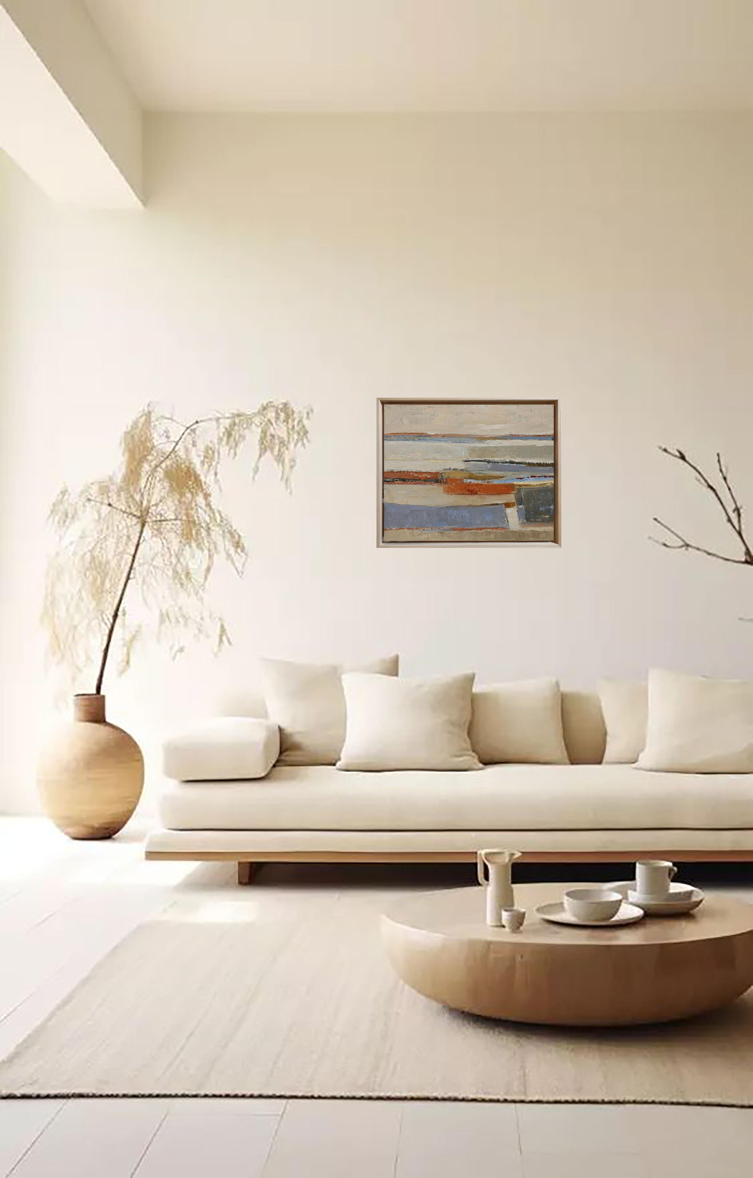 Lacis, Abstrakte Landschaft, Öl auf Leinwand, Zeitgenössische Kunst, Felder,  Französische Kunst im Angebot 4