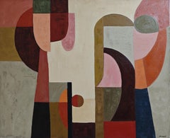 L'aparté des couleurs, Large Abstract, Contemporary, French, Oil on canvas