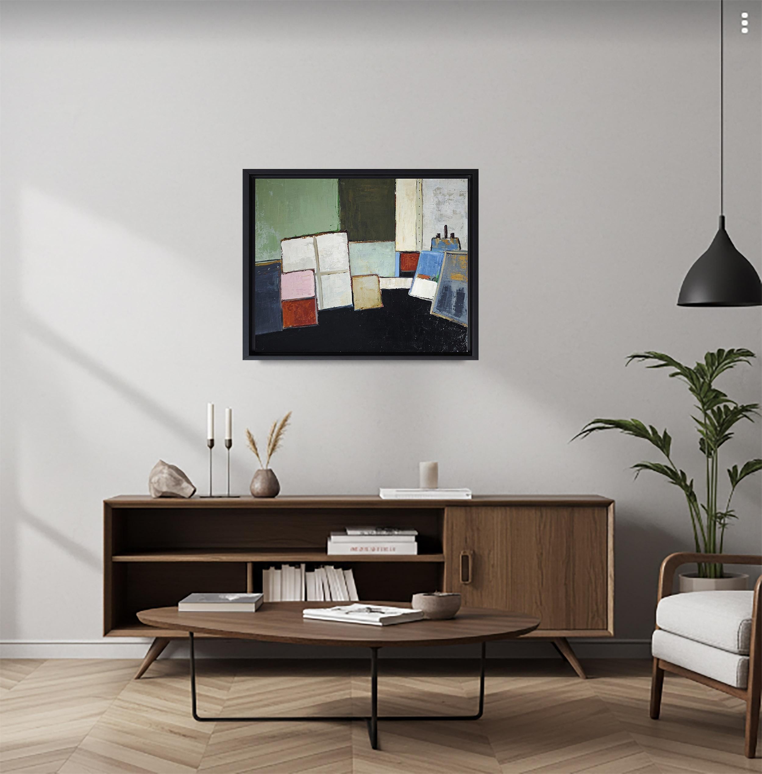 l'Atelier en suspens, Abstrakt, Strukturiert, Geometrisch, Zeitgenössisch, Französische Kunst (Geometrische Abstraktion), Painting, von SOPHIE DUMONT