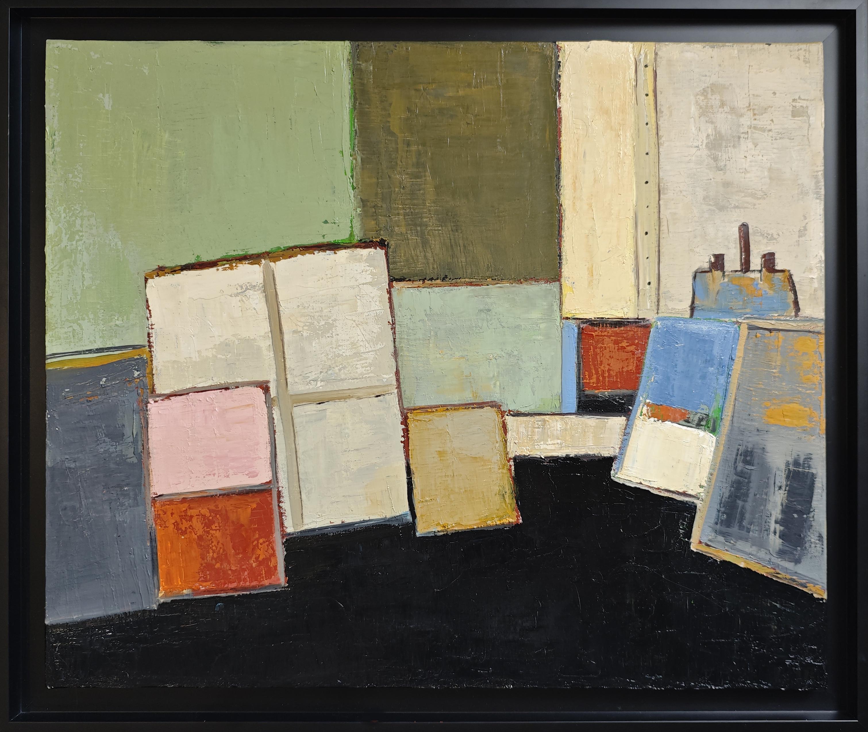 l
Atelier en suspens, Abstract, Textured, Geometric, Contemporary, French art