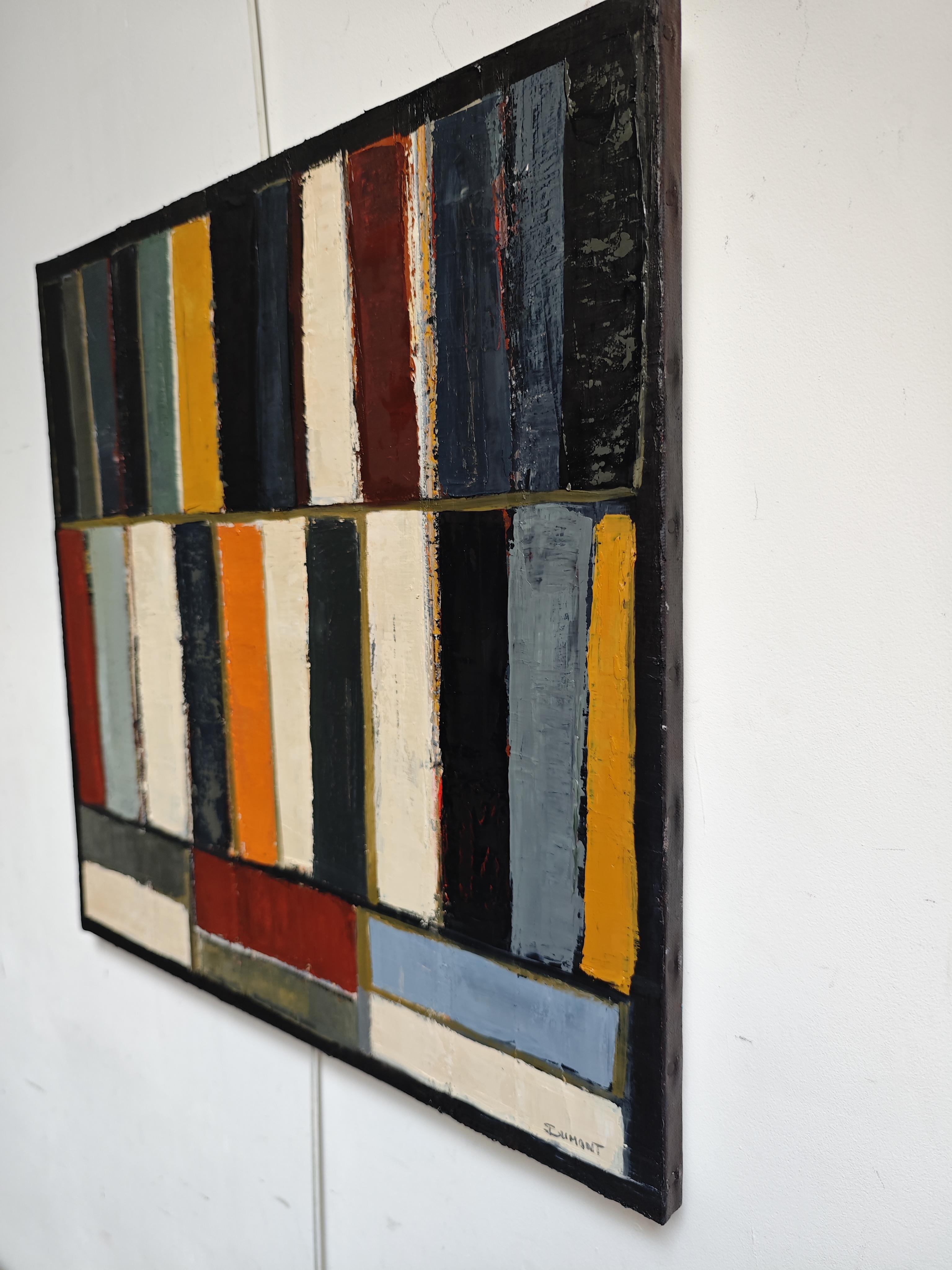 Sophie Dumont - Farbschichten
Öl auf Leinwand - 23,62 x 23,62 Zoll (60 x 60 cm)
Gerahmt: 67 x 67 cm (26,37 x 26,37 Zoll) - Wahlweise schwarzer oder natürlicher Holzrahmen
Jahr: 2025 - Signiert unten rechts - Mit Echtheitszertifikat

Die französische