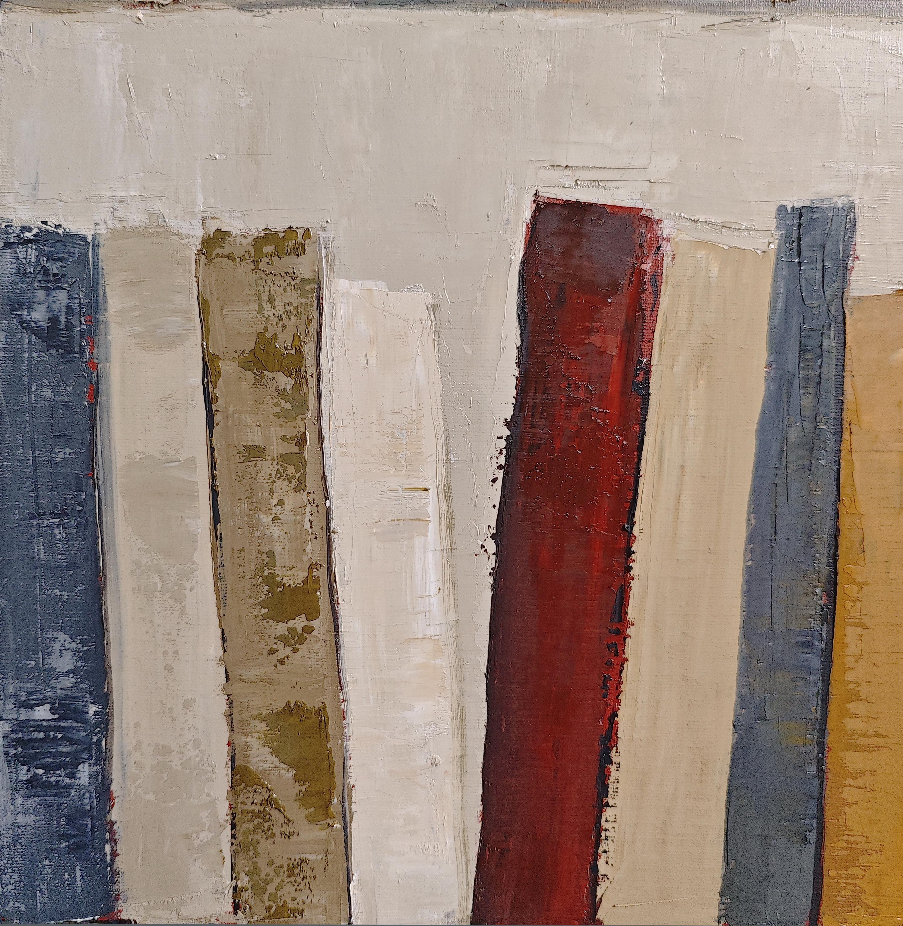 Strati di storia, astratto, Minimalismo, biblioteca, Colori, libri, Contemporaneo in vendita 10