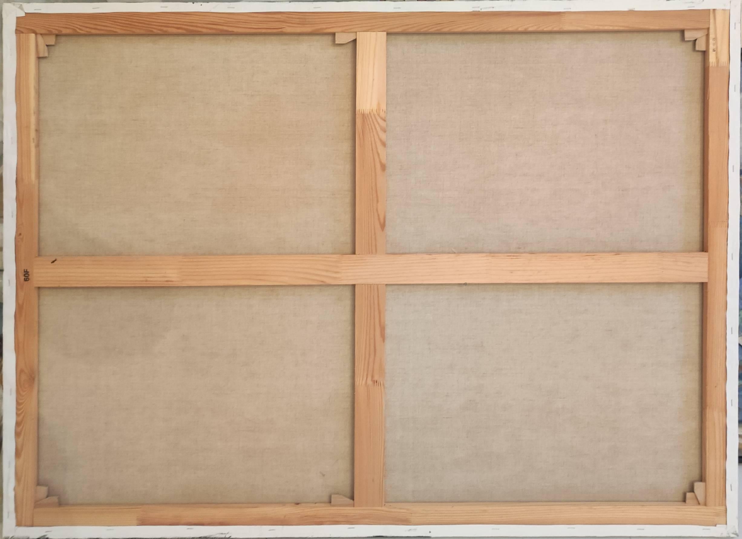 les falaises grises, Astratto, scogliere blu e grigie, Moderno, Impasto, Francese in vendita 5