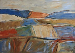 Les terres silencieuses, Abstrakte Landschaft, Zeitgenössische Kunst, Ölgemälde