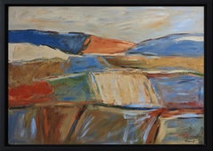 Les terres silencieuses, Abstrakte Landschaft, Zeitgenössische Kunst, Ölgemälde