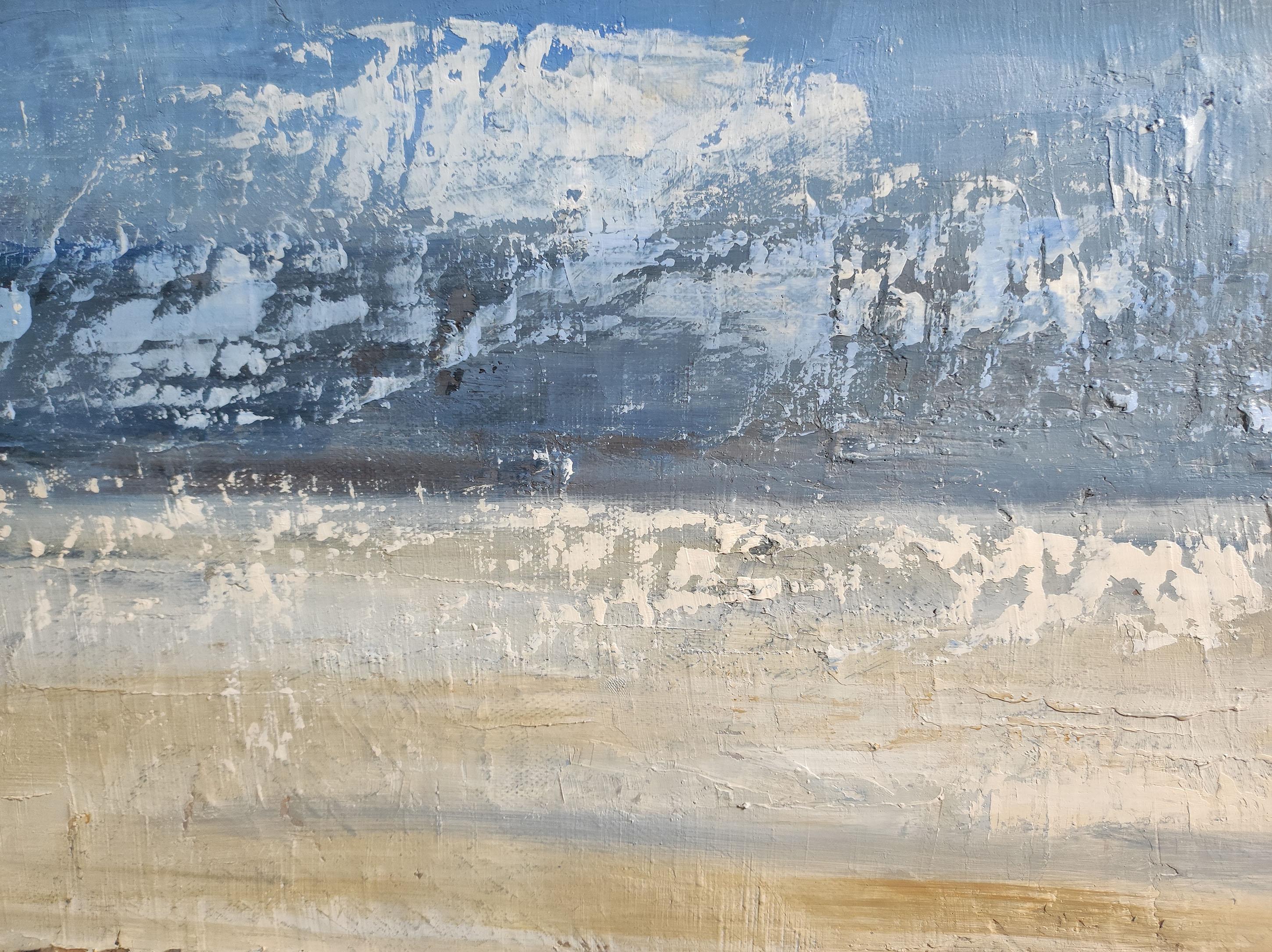 Luce della riva, paesaggio astratto, espressionismo, mare, francese, moderno in vendita 1