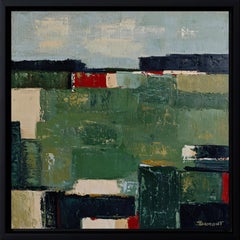 « Lignes de terre », peinture abstraite contemporaine de Sophie DUMONT