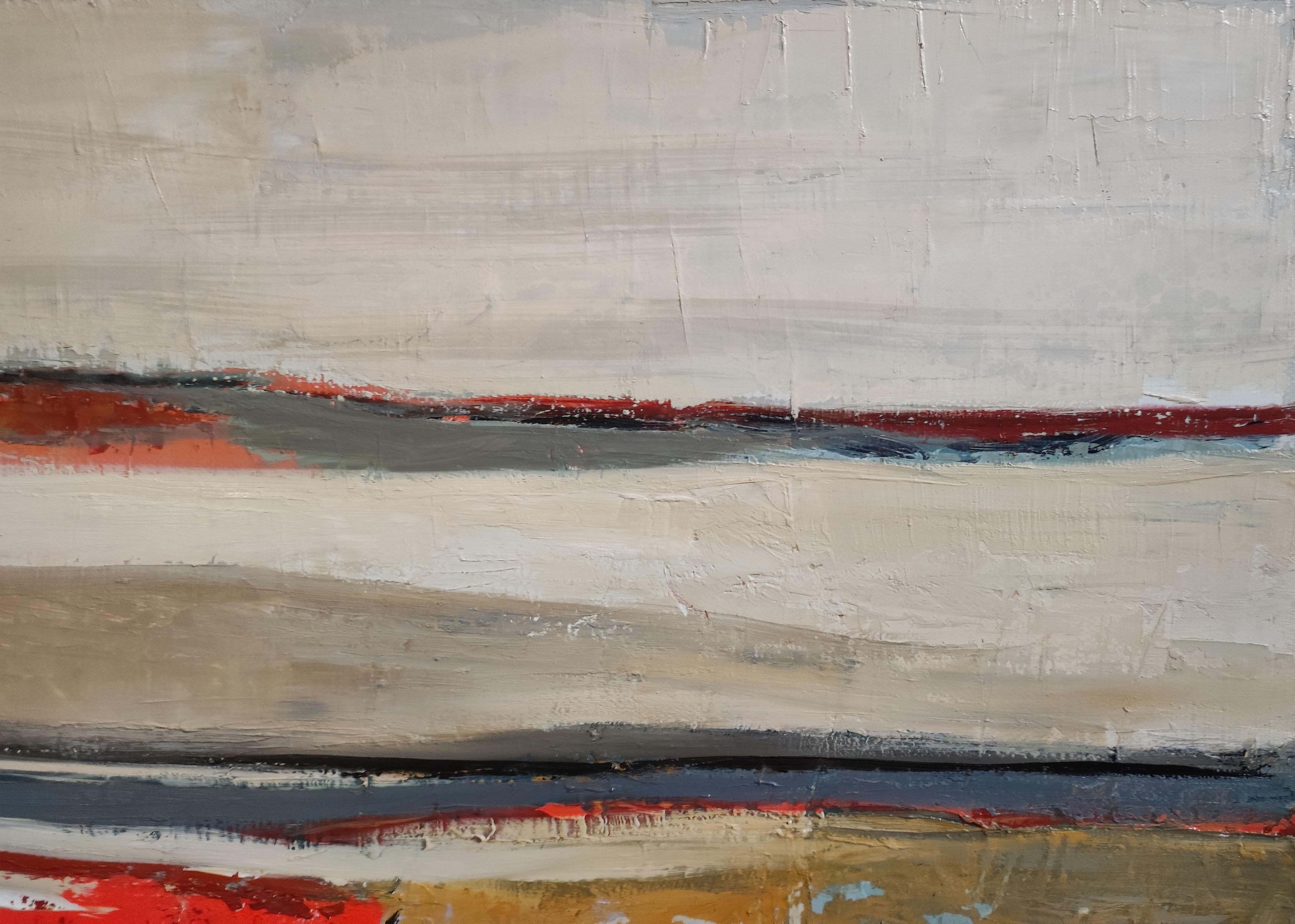 Lisiere interieure, Abstract Landscape, Oil on canvas, Contemporary, French art - Abstrait Painting par SOPHIE DUMONT