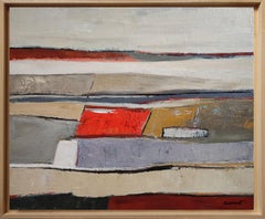 Lisiere interieure, Abstract Landscape, Oil on canvas, Contemporary, French art