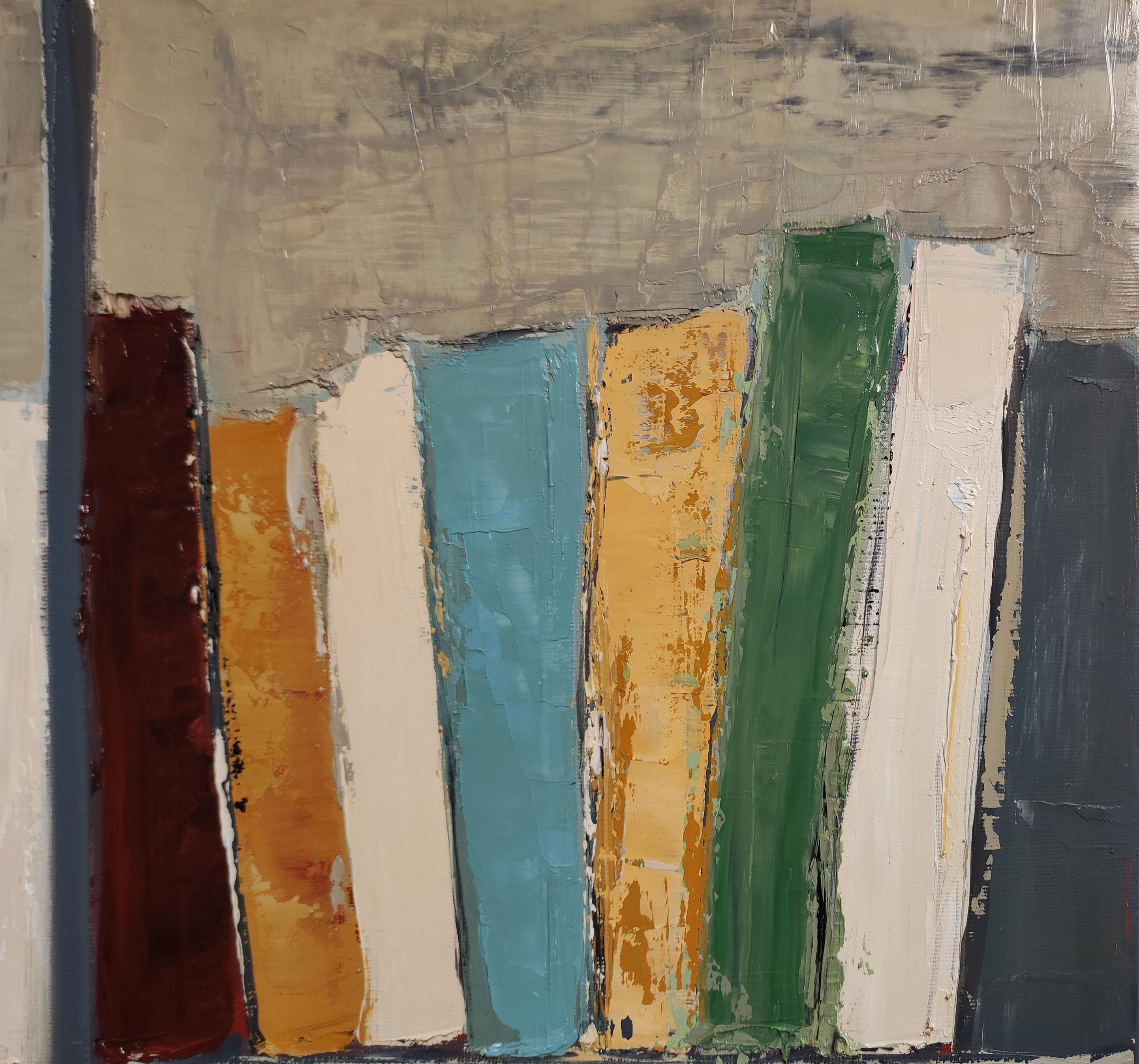 Literary, Still life, Books, Library, French, Expressionism, Contemporary For Sale 9