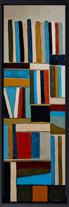 Livres en dialogue, Biblioteca astratta, Espressionismo contemporaneo, Pittura a olio