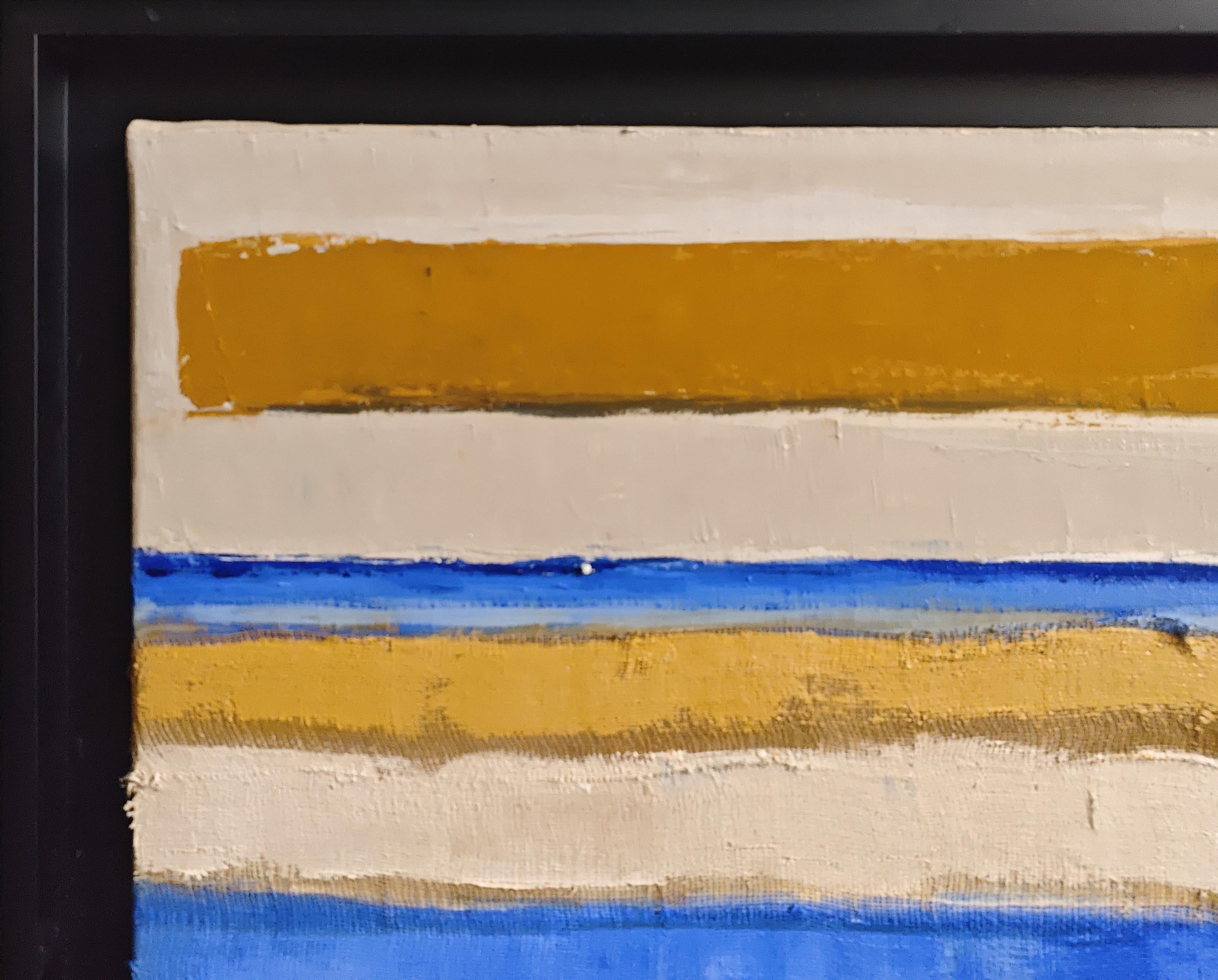 Sotto il vento, Olio, Espressionismo, Multicolore, Francese, Astratto, Minimalismo - Landscape Painting Viola di SOPHIE DUMONT