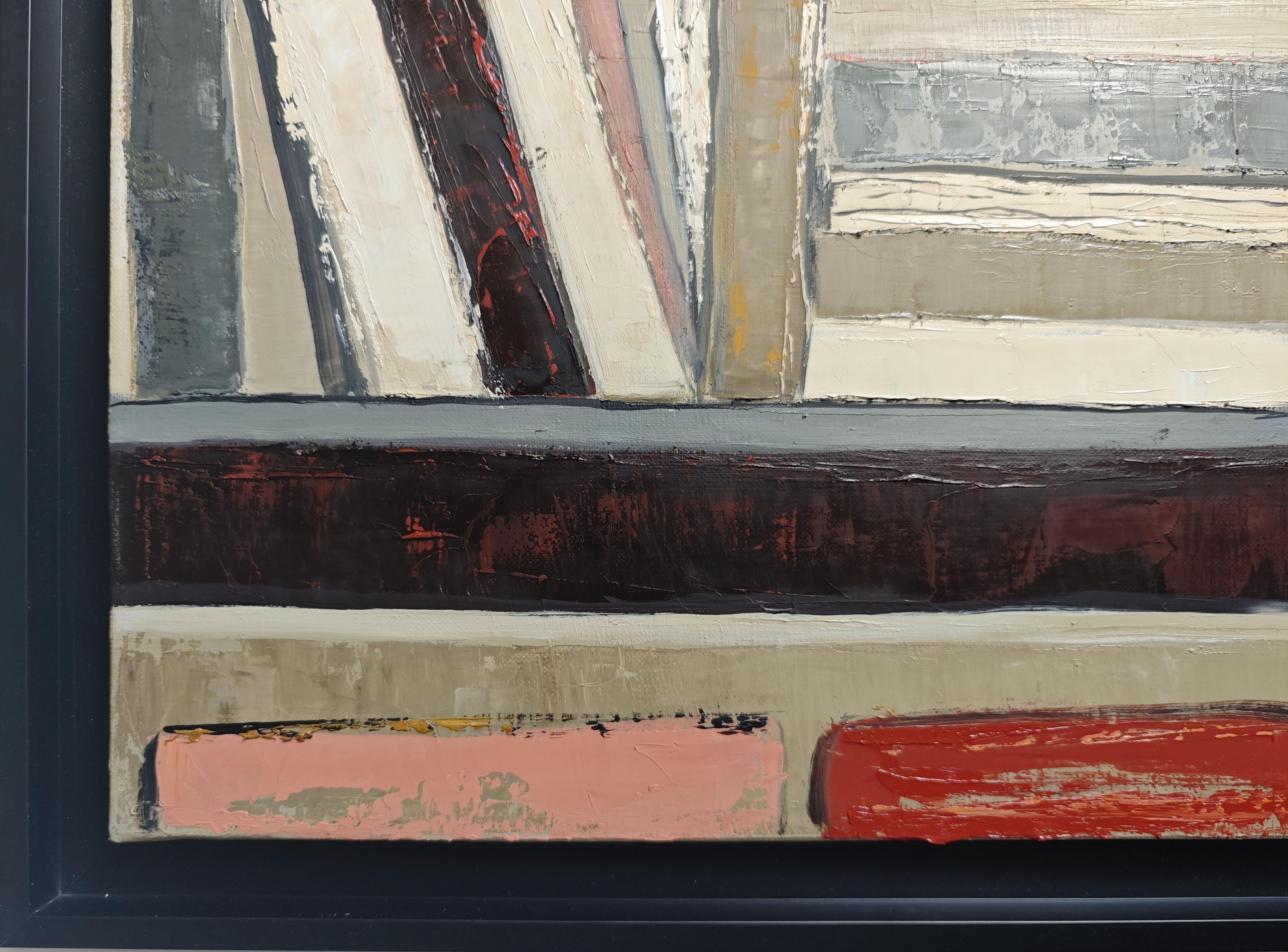Lumiere d'atelier, Artist studio, impasto, Abstract, Expressionism, Contemporary For Sale 1