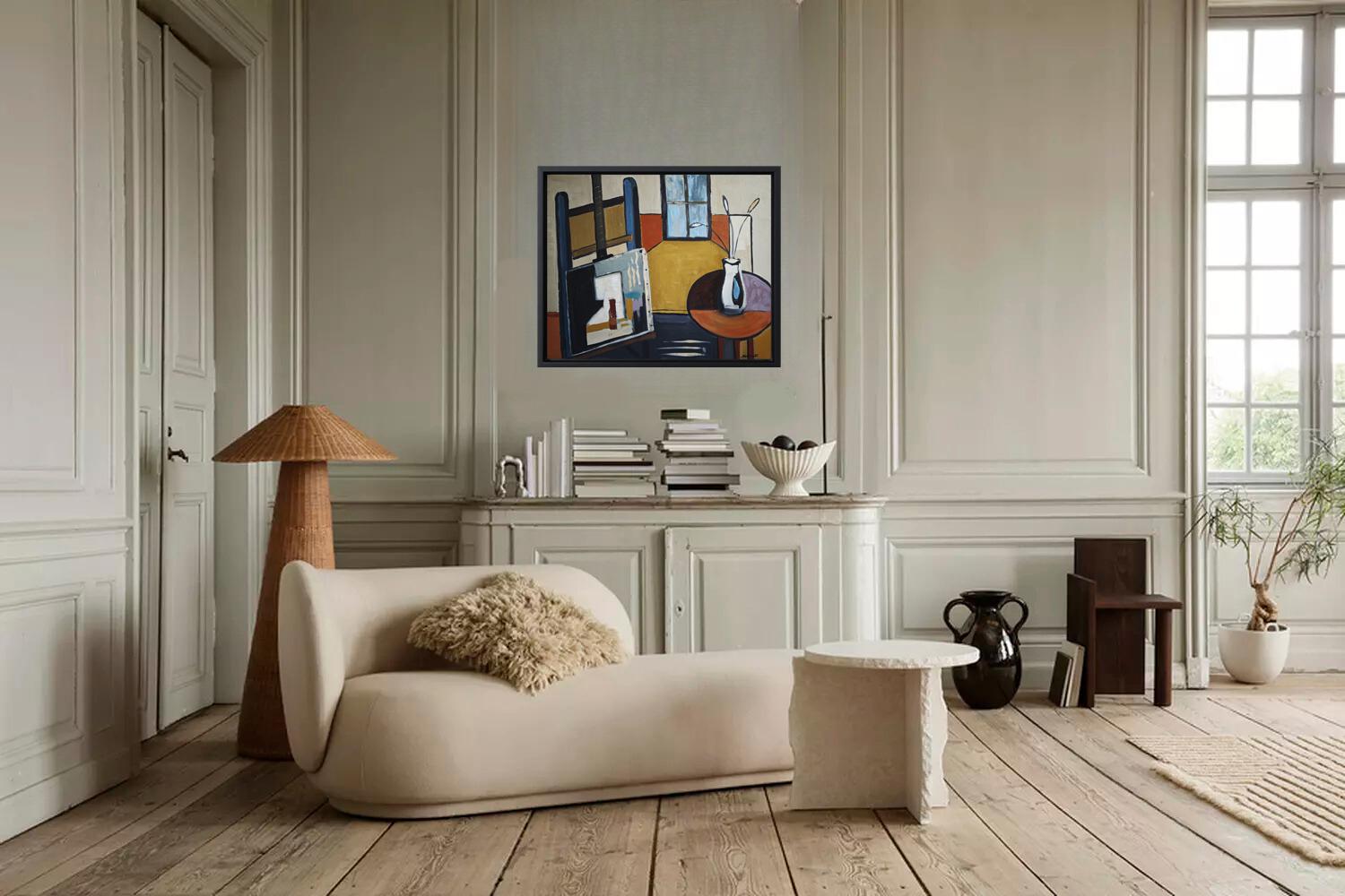 Lumiere d'atelier, Estudio de artista, empaste, Abstracto, Expresionismo, Contemporáneo en venta 4