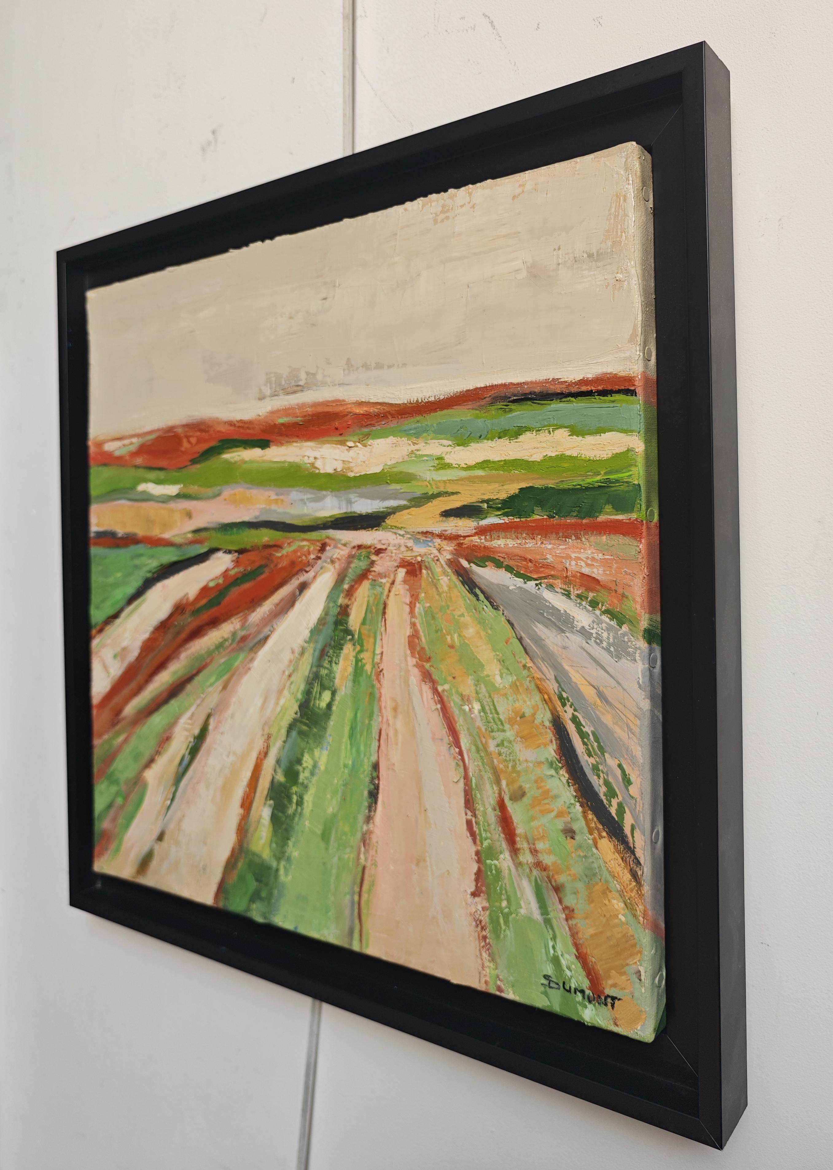 Lumiere des labours, Landschaft, Öl, Expressionismus, Mehrfarbig, Französisch, Abstrakt im Angebot 8