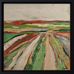 Lumiere des labours, Landschaft, Öl, Expressionismus, Mehrfarbig, Französisch, Abstrakt