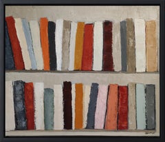Méditation 2, Abstract Contemporary Library, Expressionism, French, oil painting
