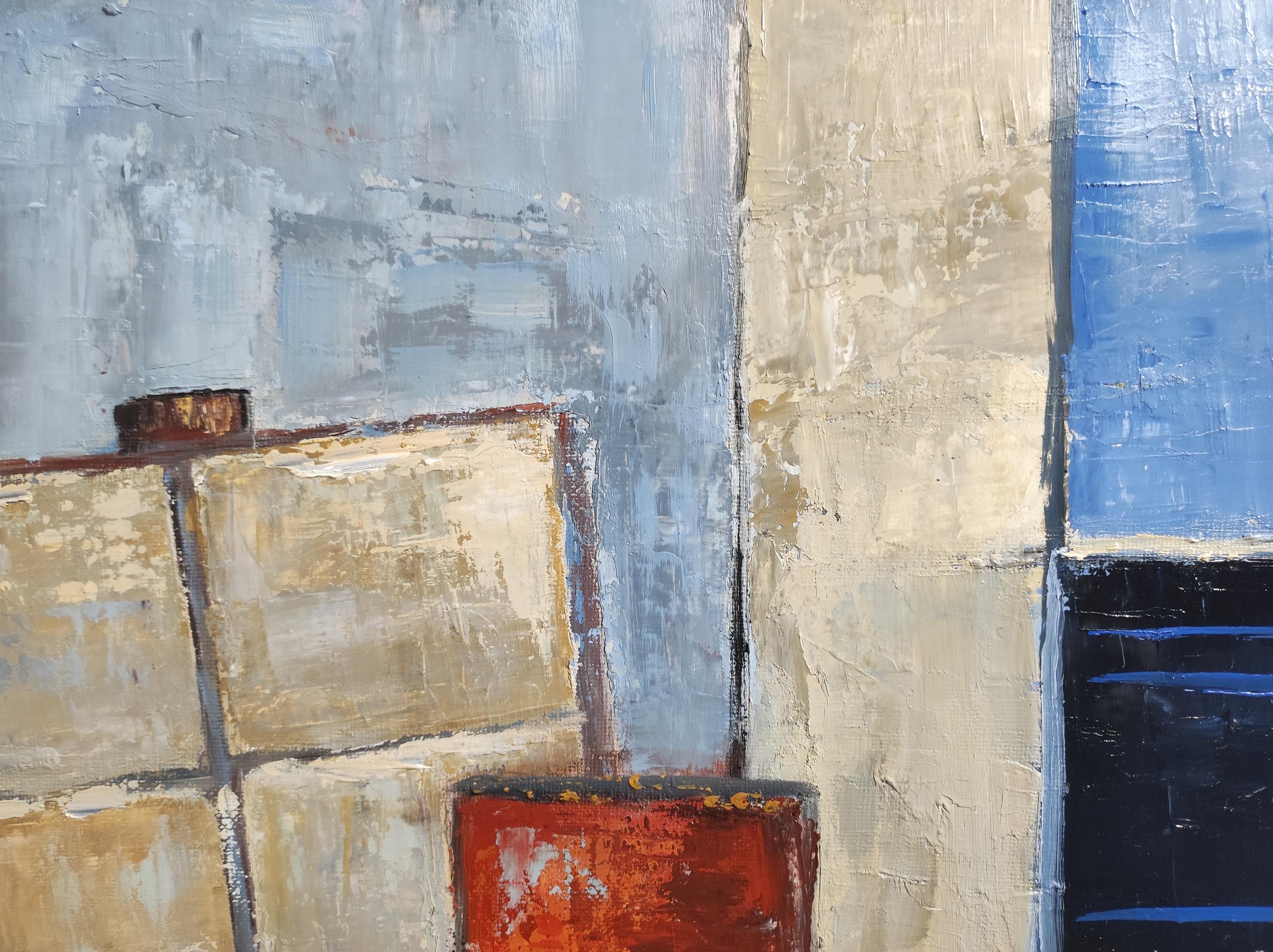 Mémoire d'Atelier, Composizione, Geometrico astratto, Contemporaneo, Cubismo, Francese in vendita 1