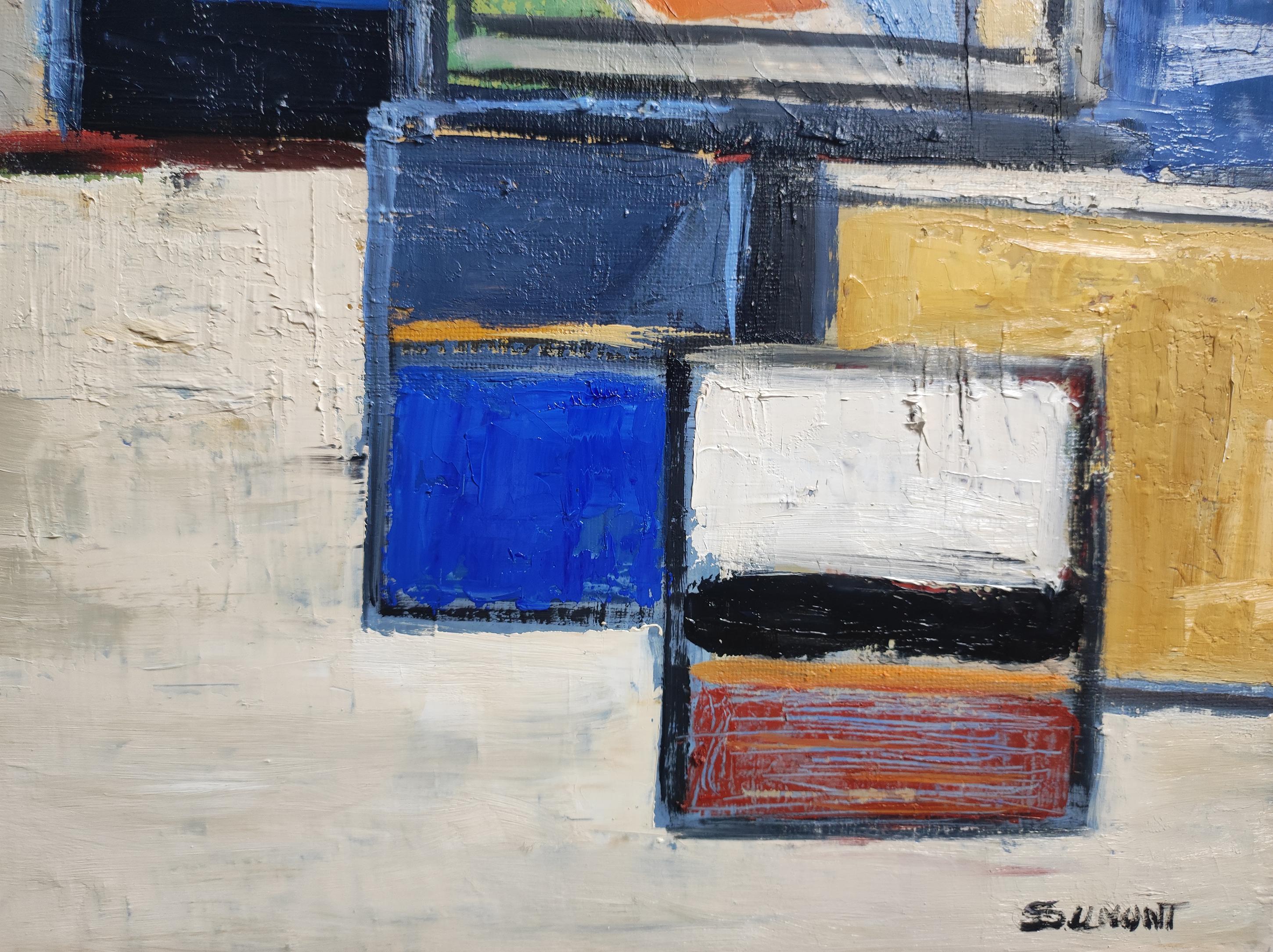 Mémoire d'Atelier, Composizione, Geometrico astratto, Contemporaneo, Cubismo, Francese in vendita 4