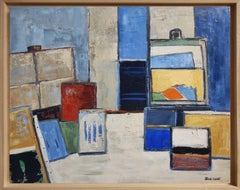 Mémoire d'Atelier, Composition, Abstract Geometric, Contemporary, Cubism, French