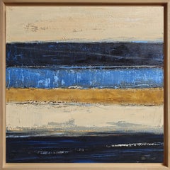 Mémoire du Rivage  Contemporary Coastal Abstract Painting by Sophie Dumont