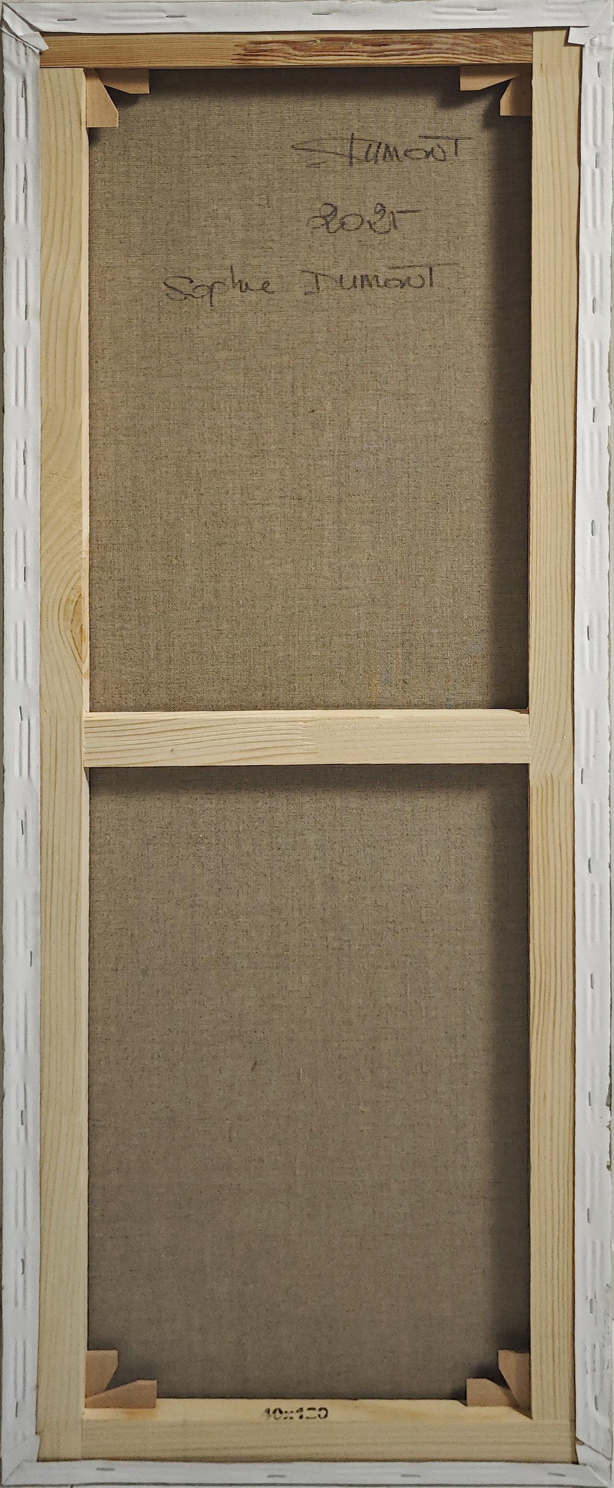 Mémoires Écrites , Biblioteca,  Astratto, Beige, olio su tela, contemporaneo francese in vendita 14