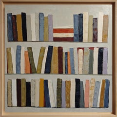 SOPHIE DUMONT - Metaphor of Thought- Large Abstract Library, Contemporary, French art 50x50 in Metaphor of Thought- Large Abstract Library, Contemporary, French art 50x50 in