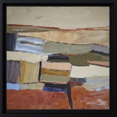 Mineral Breath – Contemporary Abstract Oil Painting – Textured Landscape French