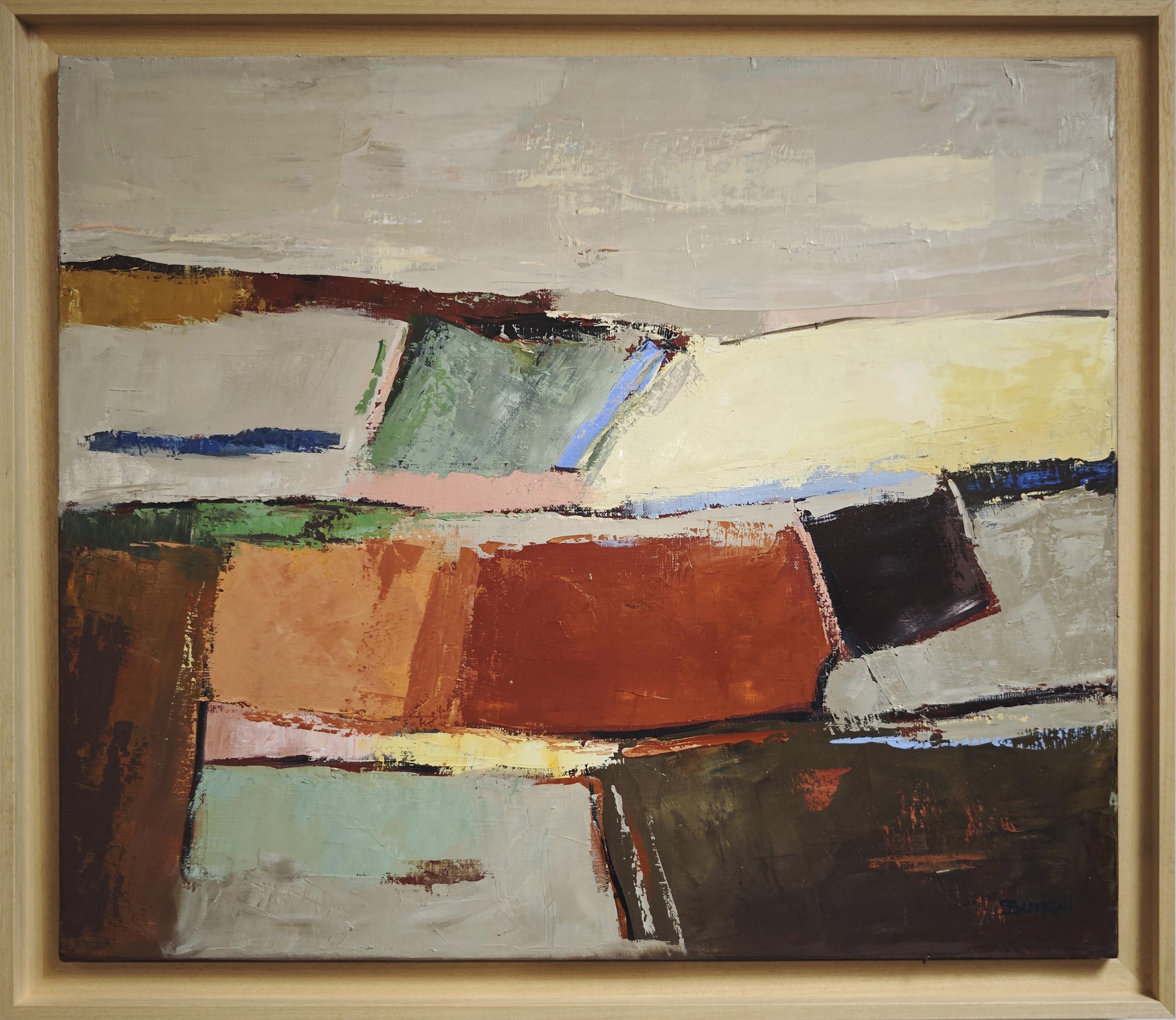 Morphologie d'un paysage— Abstract Landscape, Contemporary, french art, oil art