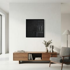 Nocturne Black Monochrome Oil Painting, Contemporary Art, Minimalism