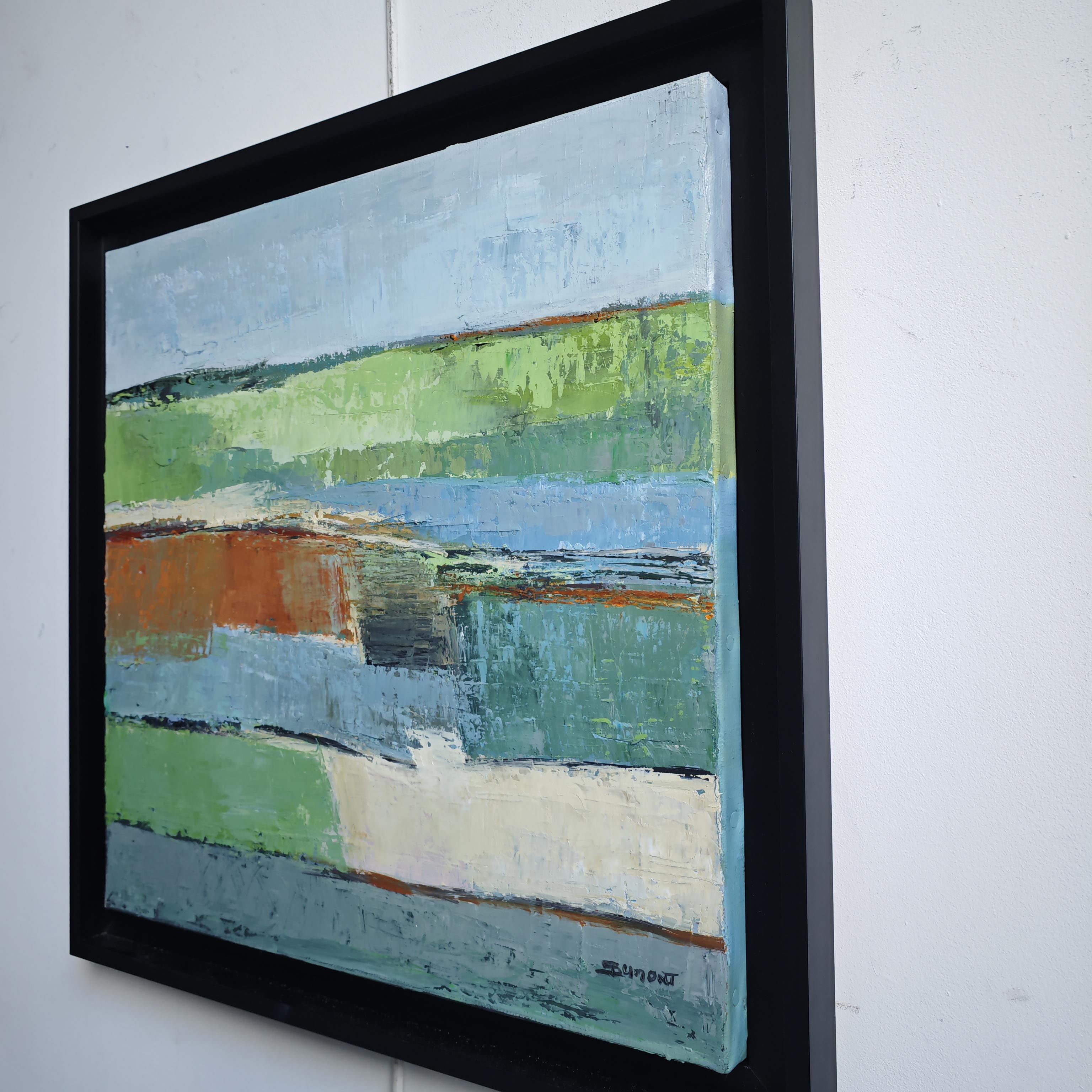 Nuances - Original Abstrakte Landschaft Ölgemälde von Französischer Künstlerin (Abstrakter Expressionismus), Painting, von SOPHIE DUMONT