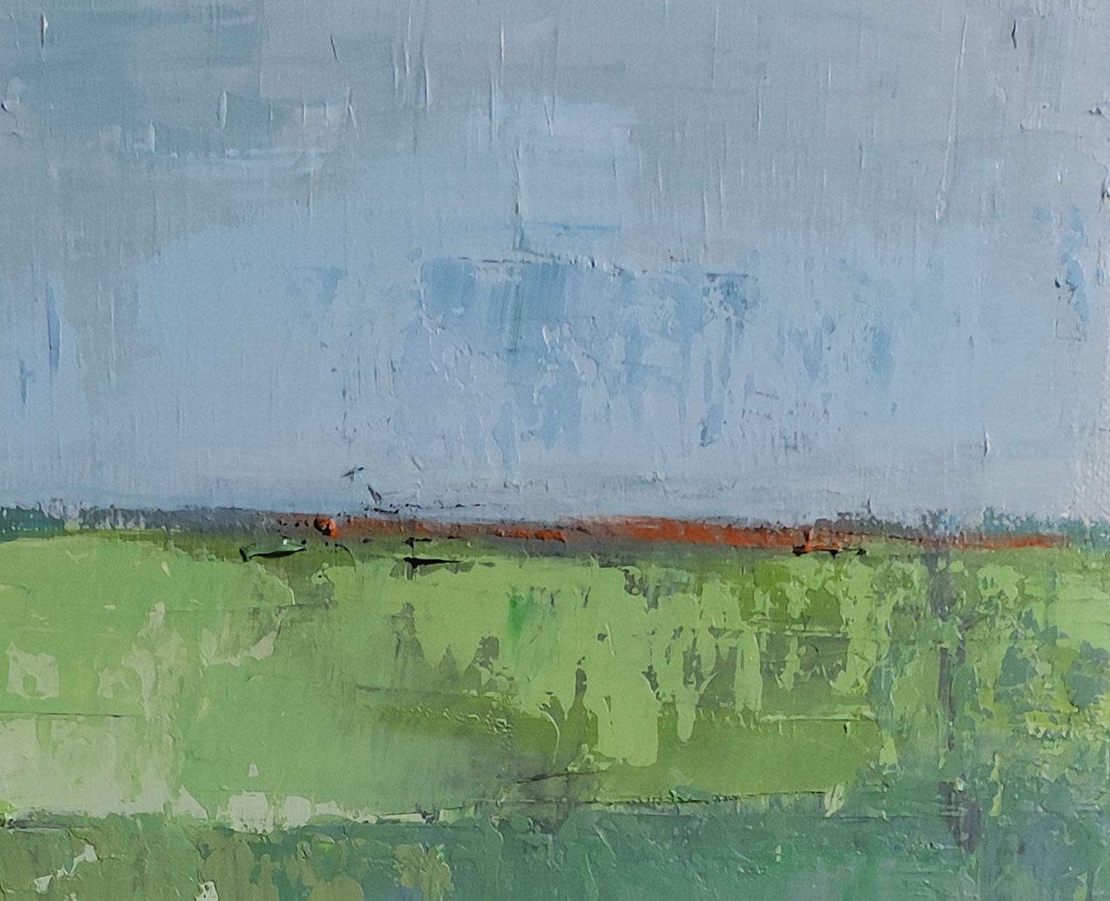 Nuances - Original Abstrakte Landschaft Ölgemälde von Französischer Künstlerin (Schwarz), Abstract Painting, von SOPHIE DUMONT