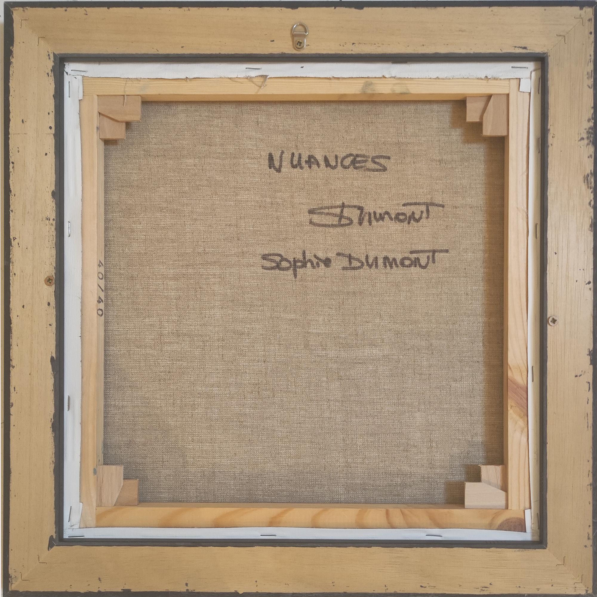 Nuances - Original Abstrakte Landschaft Ölgemälde von Französischer Künstlerin im Angebot 2