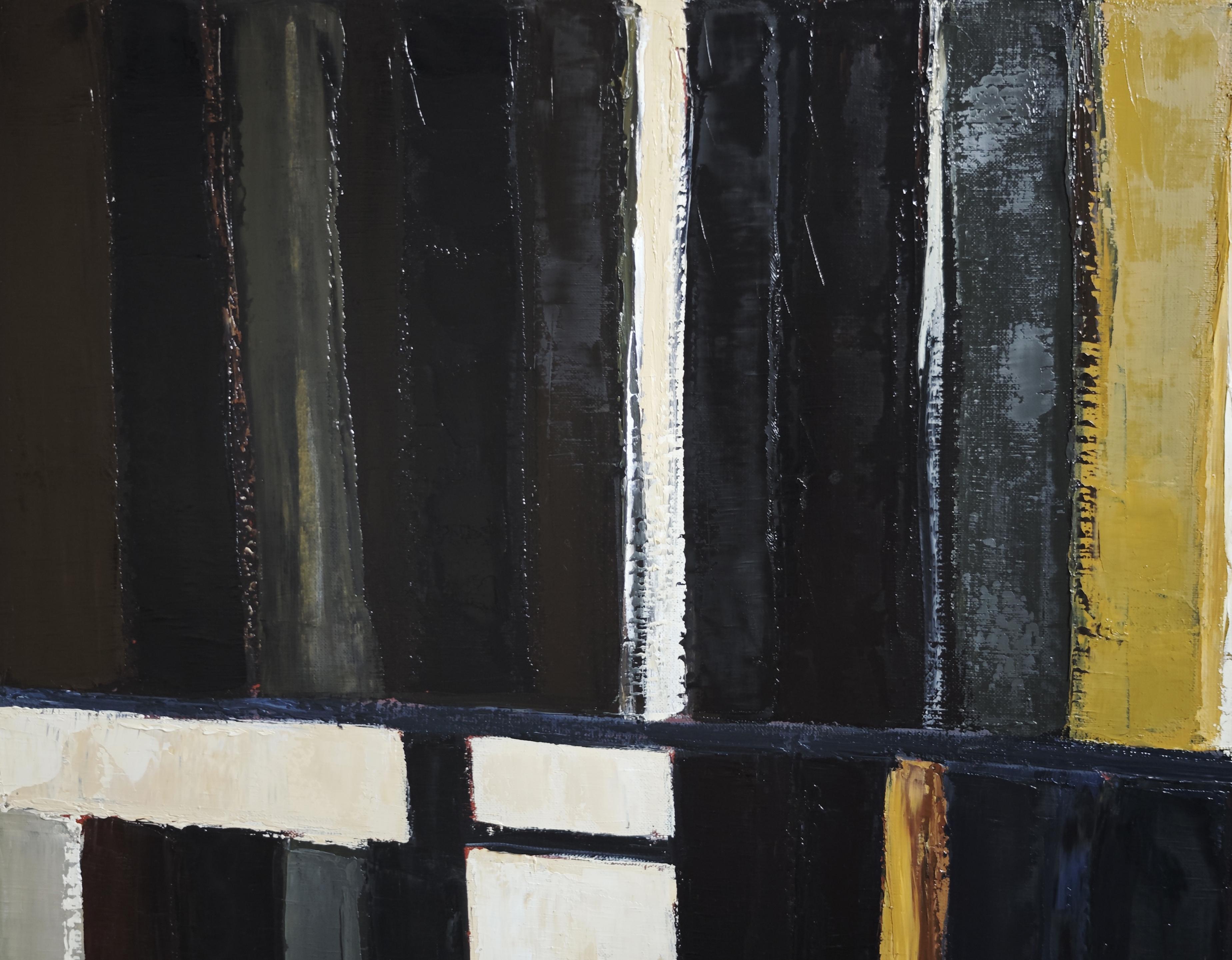 Obscura- Large Abstract Library – Oil on linen canvas –Contemporary, French art For Sale 8