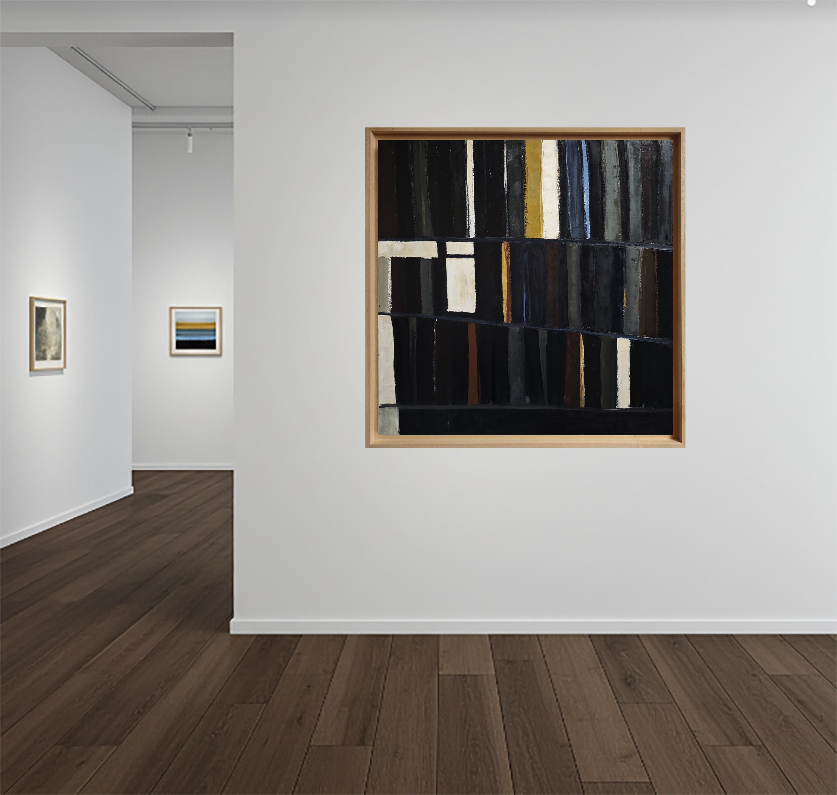 Sophie Dumont – Obscura
Oil on canvas – 39.37 × 39.37 in (100 × 100 cm)
Framed: 42.13 × 42.13 in (107 × 107 cm) – Natural wood or black floater frame (collector's choice)
Signed lower right – Certificate of authenticity included

Obscura is a