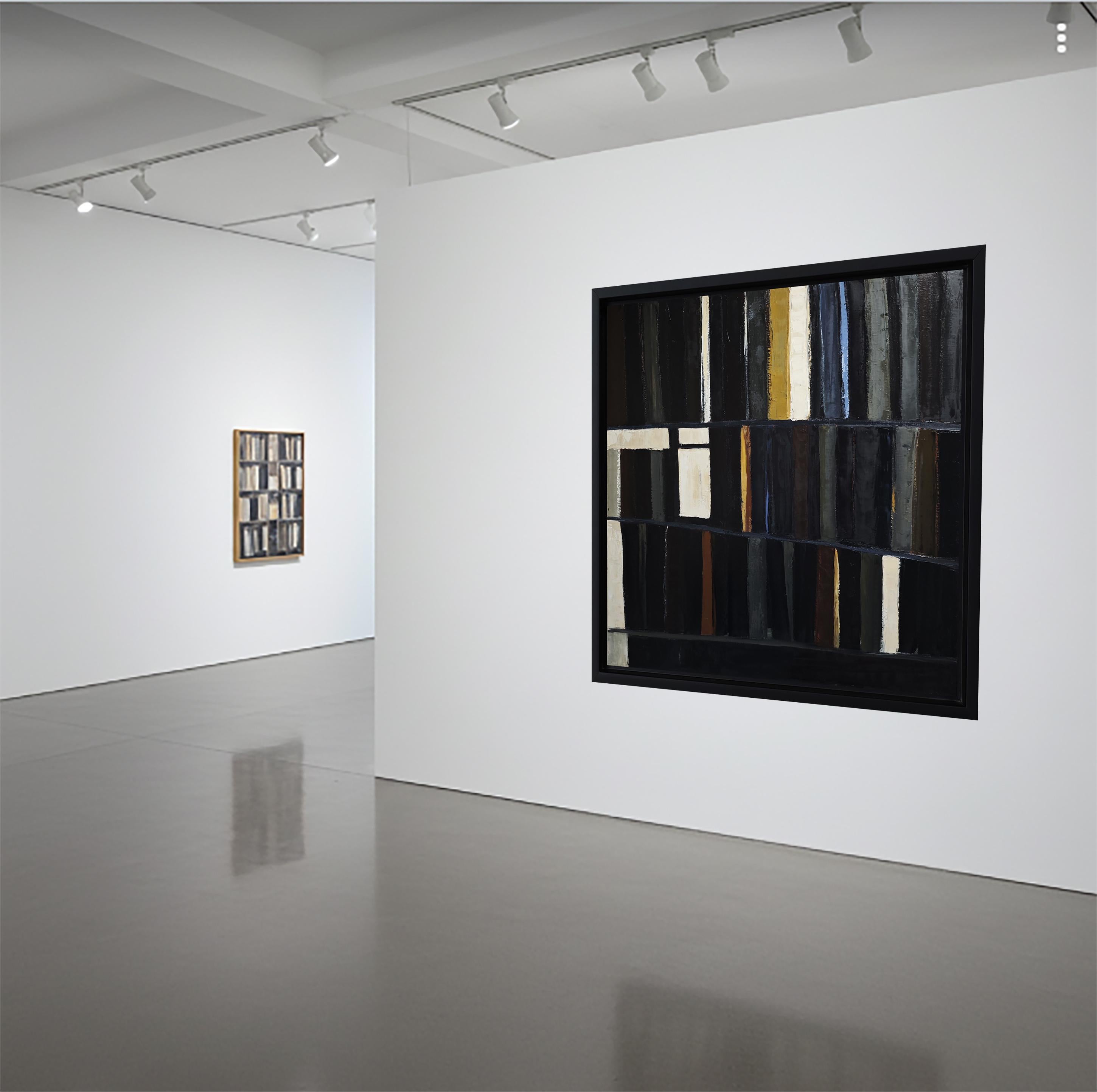 Obscura- Large Abstract Library – Oil on linen canvas –Contemporary, French art For Sale 2