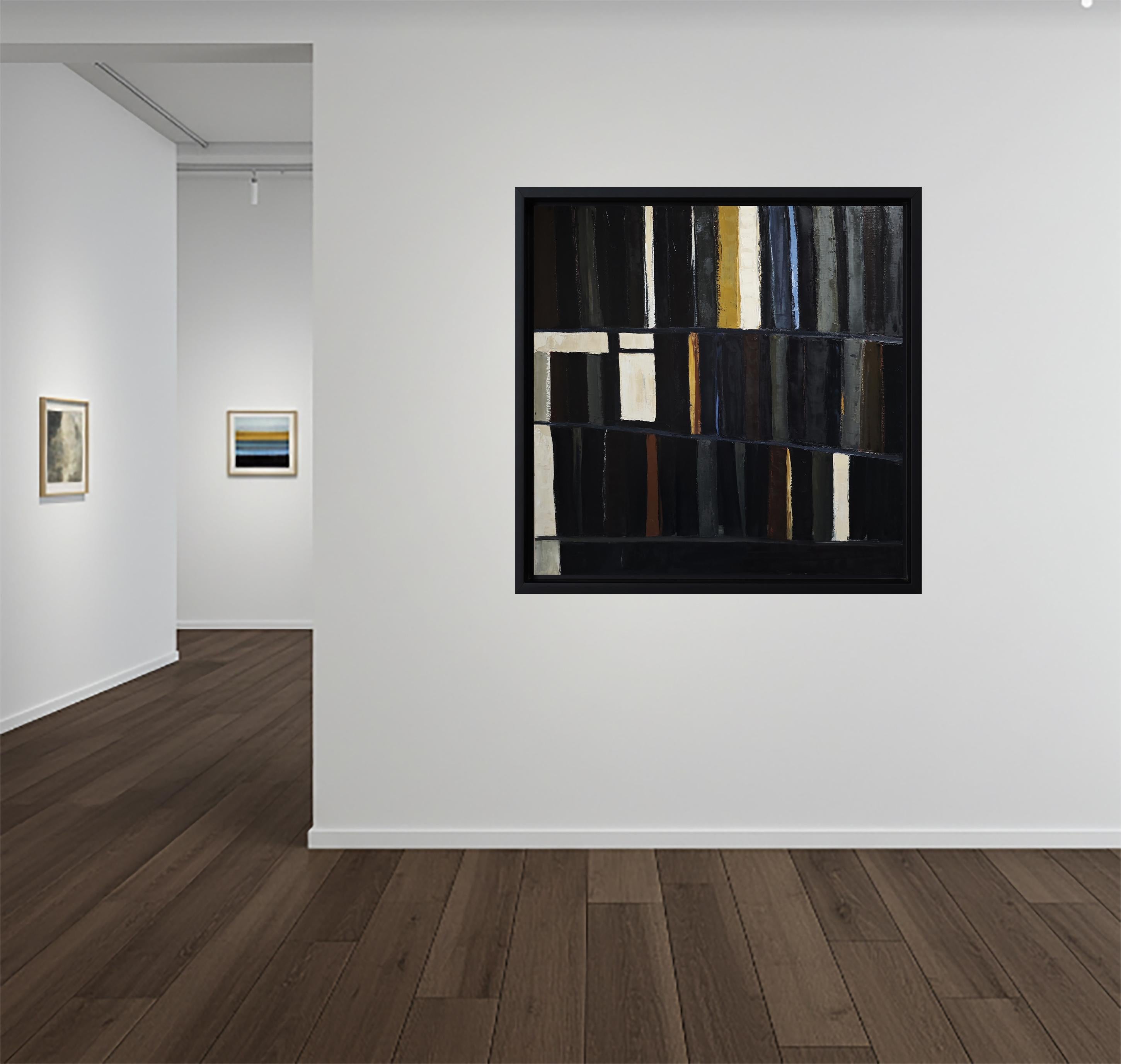 Obscura- Large Abstract Library – Oil on linen canvas –Contemporary, French art For Sale 3