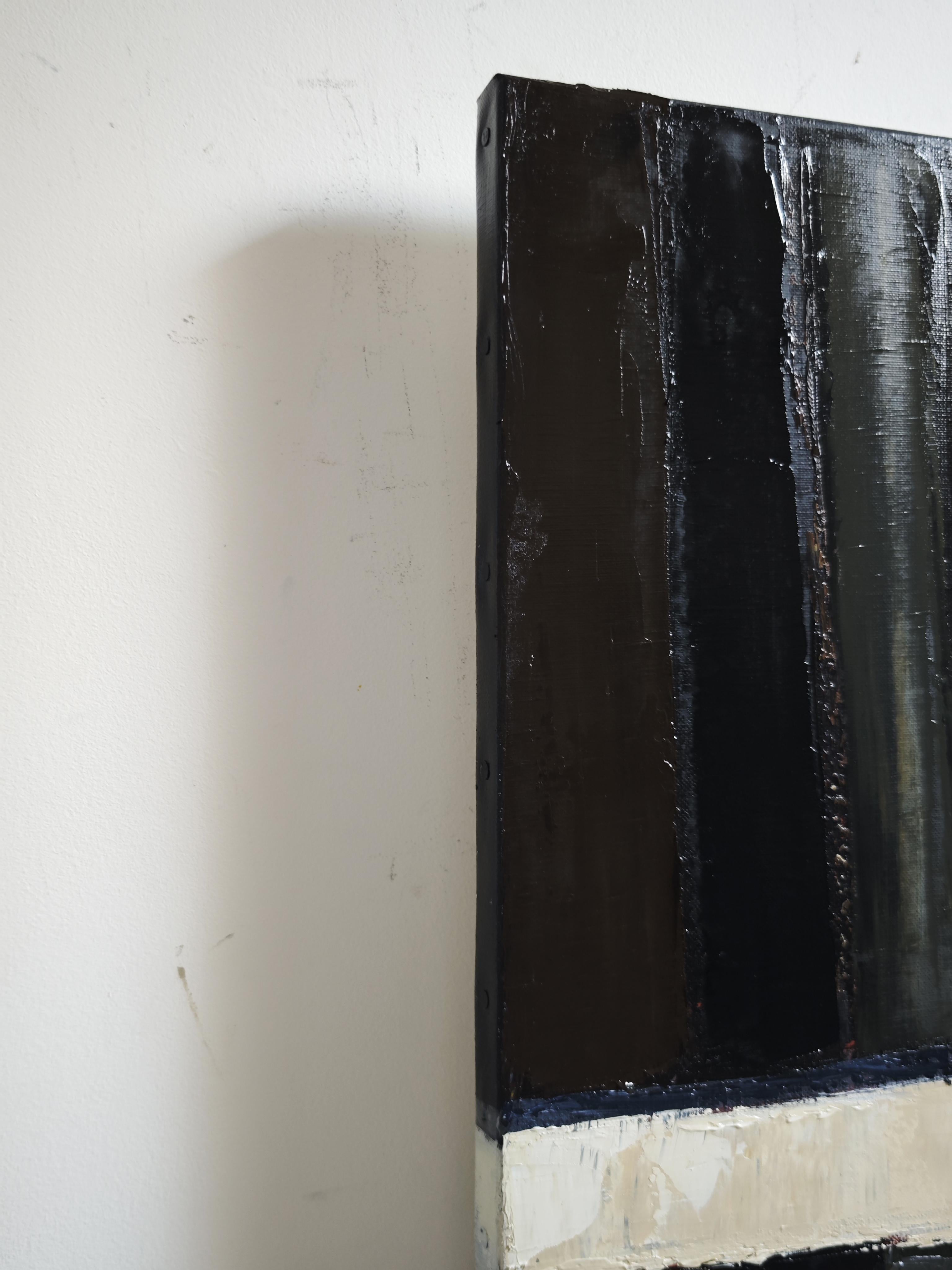 Obscura- Large Abstract Library – Oil on linen canvas –Contemporary, French art For Sale 4