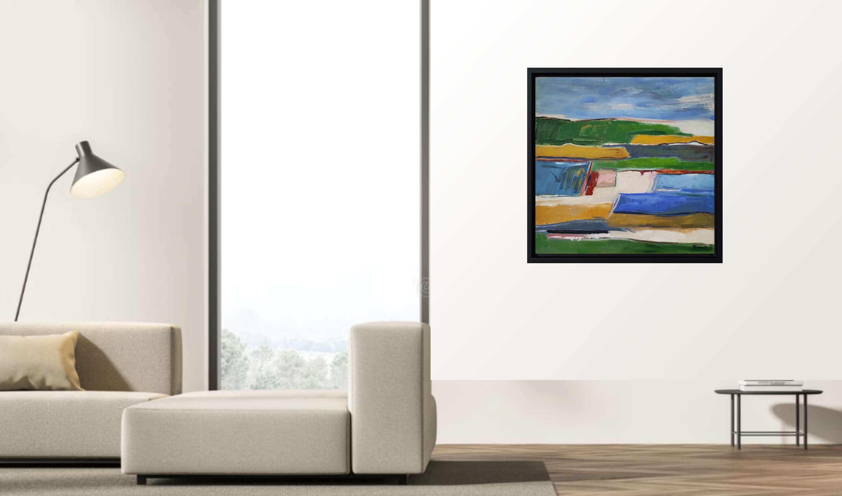 Odyssee Colore, Landschaft, Öl auf Leinwand, Expressionismus, Multicolor, Französisch (Abstrakter Expressionismus), Painting, von SOPHIE DUMONT