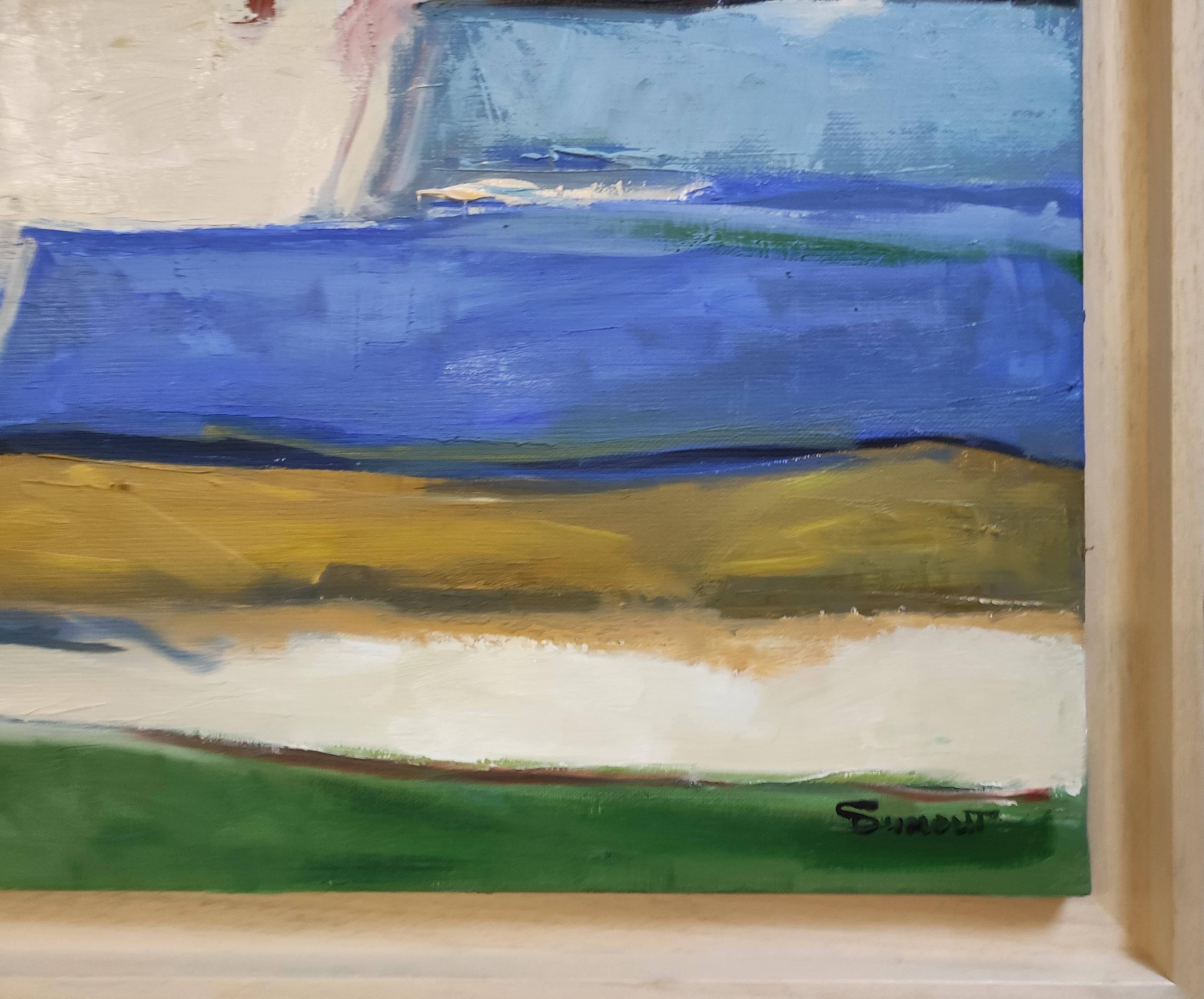 Odyssee Colore, Landschaft, Öl auf Leinwand, Expressionismus, Multicolor, Französisch 3