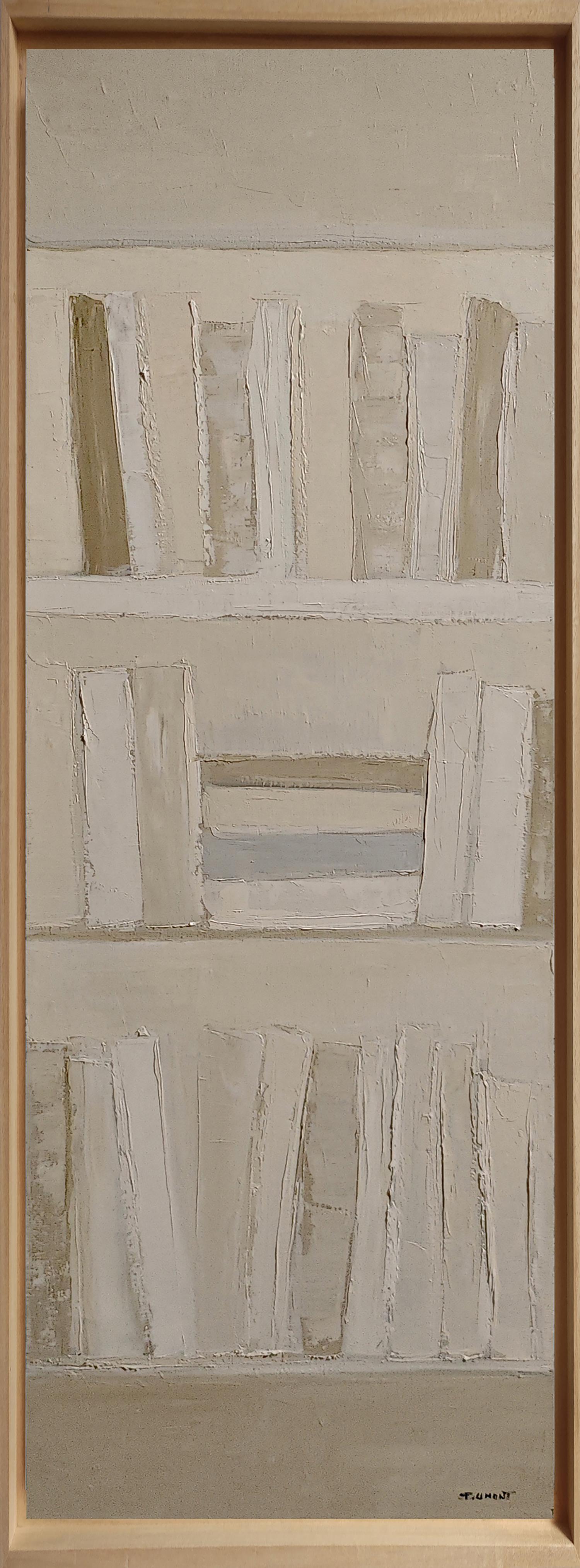Pagine, Trittico, Astratto, Biblioteca, Libri, Espressionismo, Texture, Contemporaneo in vendita 1