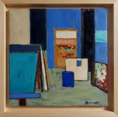 Palette d'atelier, Natura morta, Studio astratto, Espressionismo, Artista francese